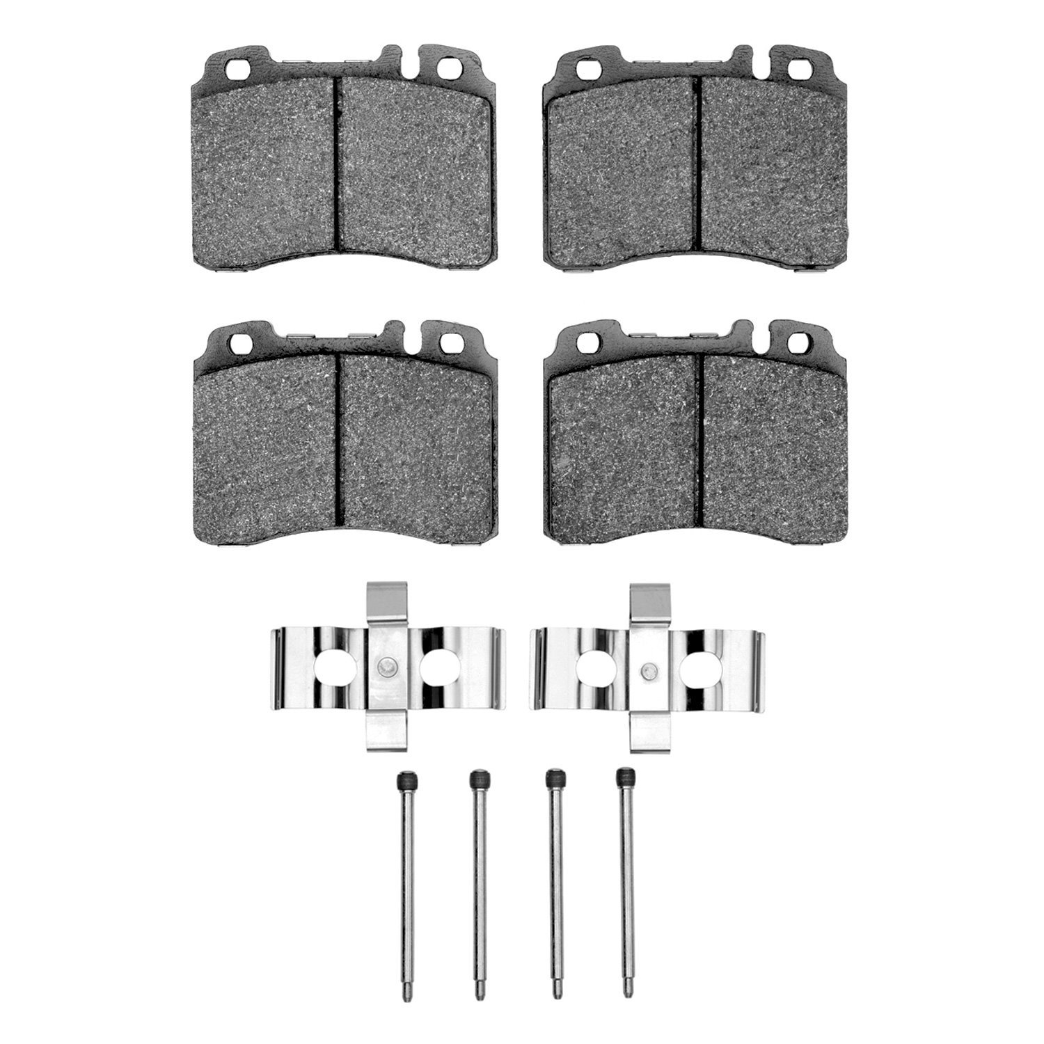 1311-0561-11 3000-Series Semi-Metallic Brake Pads & Hardware Kit, 1990-1995 Mercedes-Benz, Position: Front