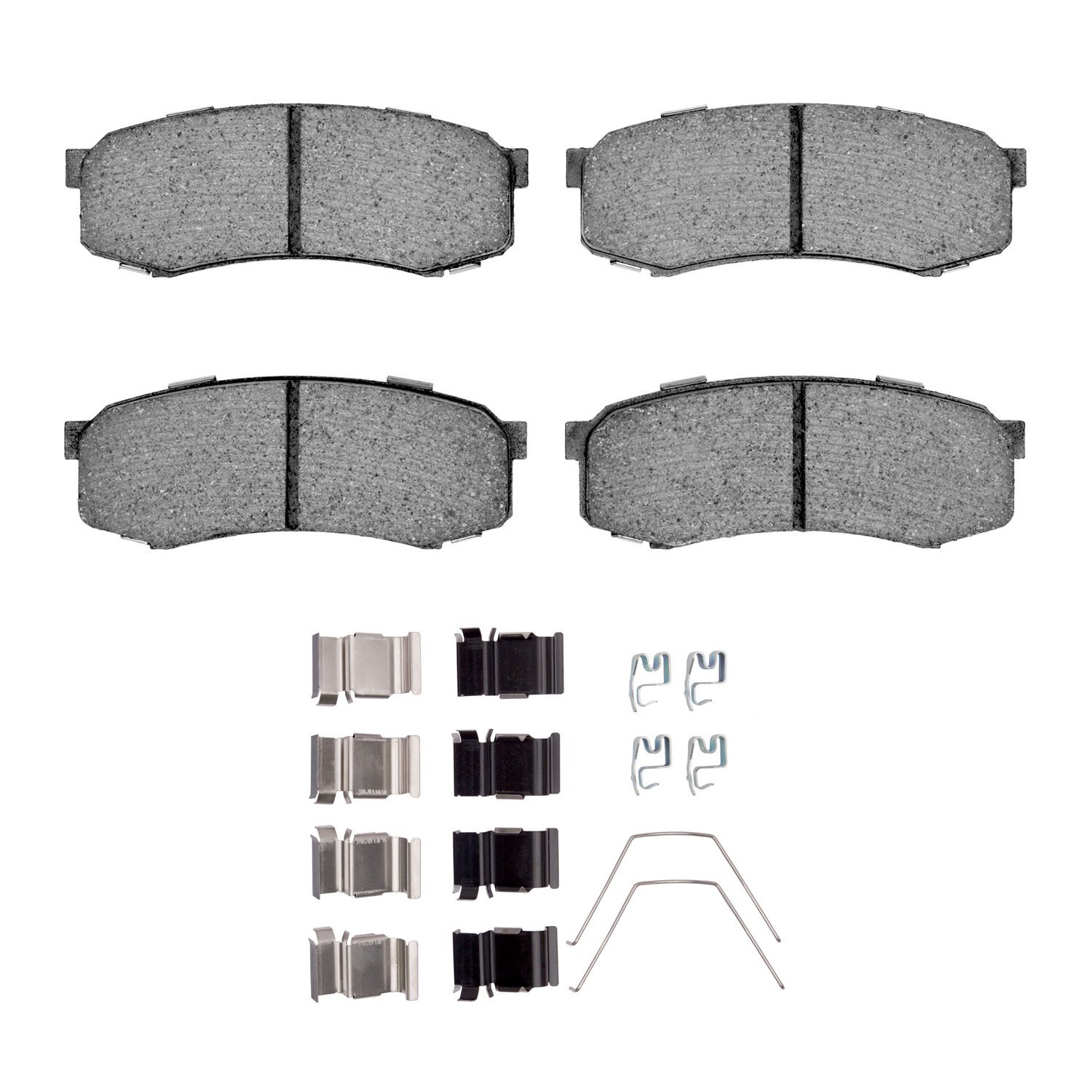 1311-0606-01 3000-Series Semi-Metallic Brake Pads & Hardware Kit, Fits Select Multiple Makes/Models, Position: Rear