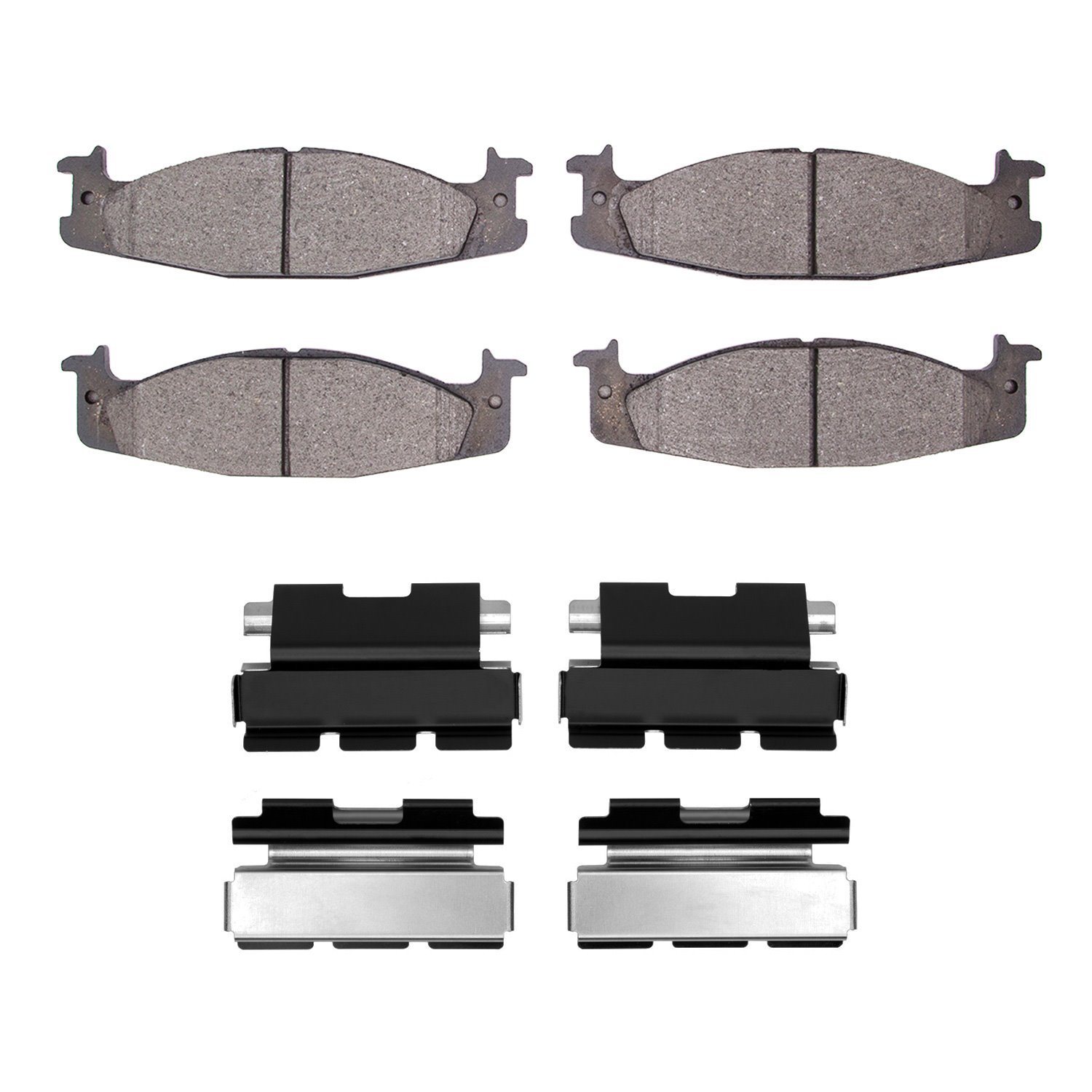 1311-0632-01 3000-Series Semi-Metallic Brake Pads & Hardware Kit, 1994-2003 Ford/Lincoln/Mercury/Mazda, Position: Front