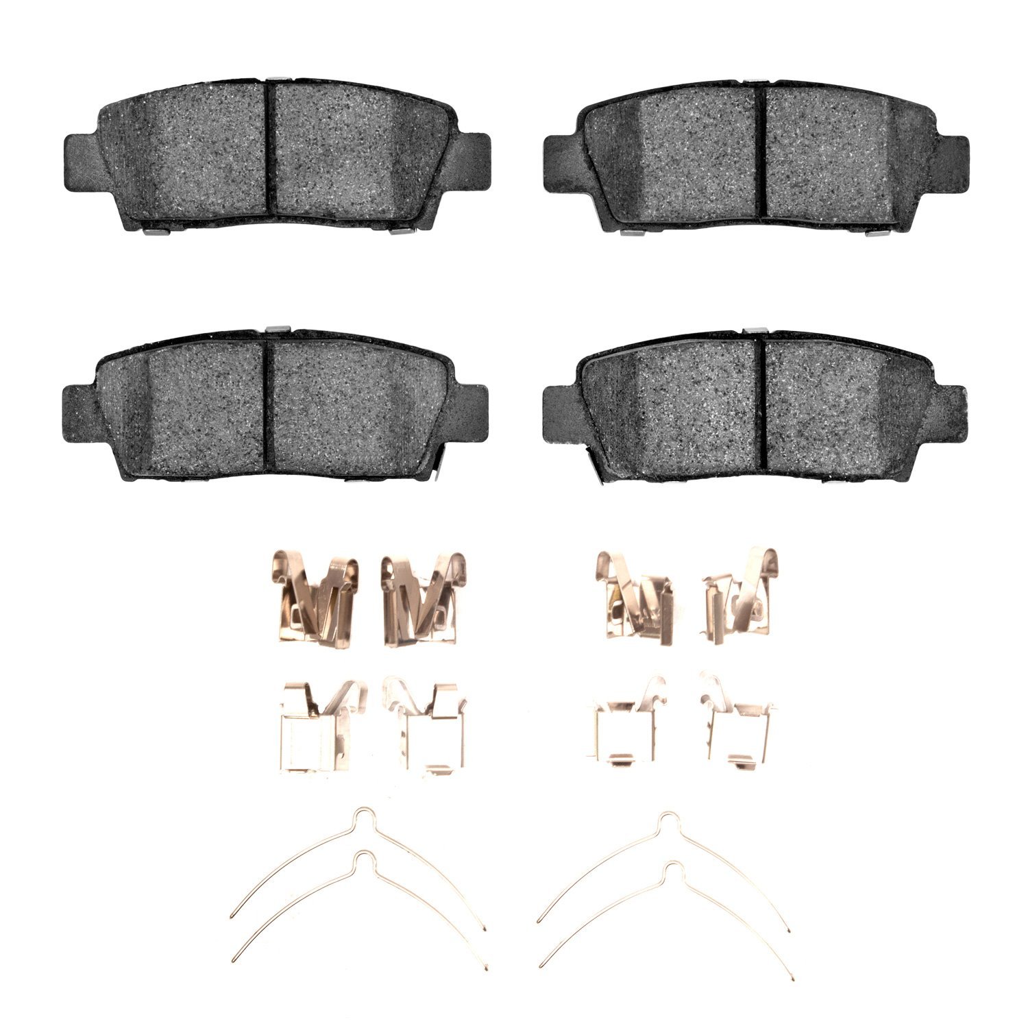 1311-0672-01 3000-Series Semi-Metallic Brake Pads & Hardware Kit, 1995-1999 Lexus/Toyota/Scion, Position: Rear