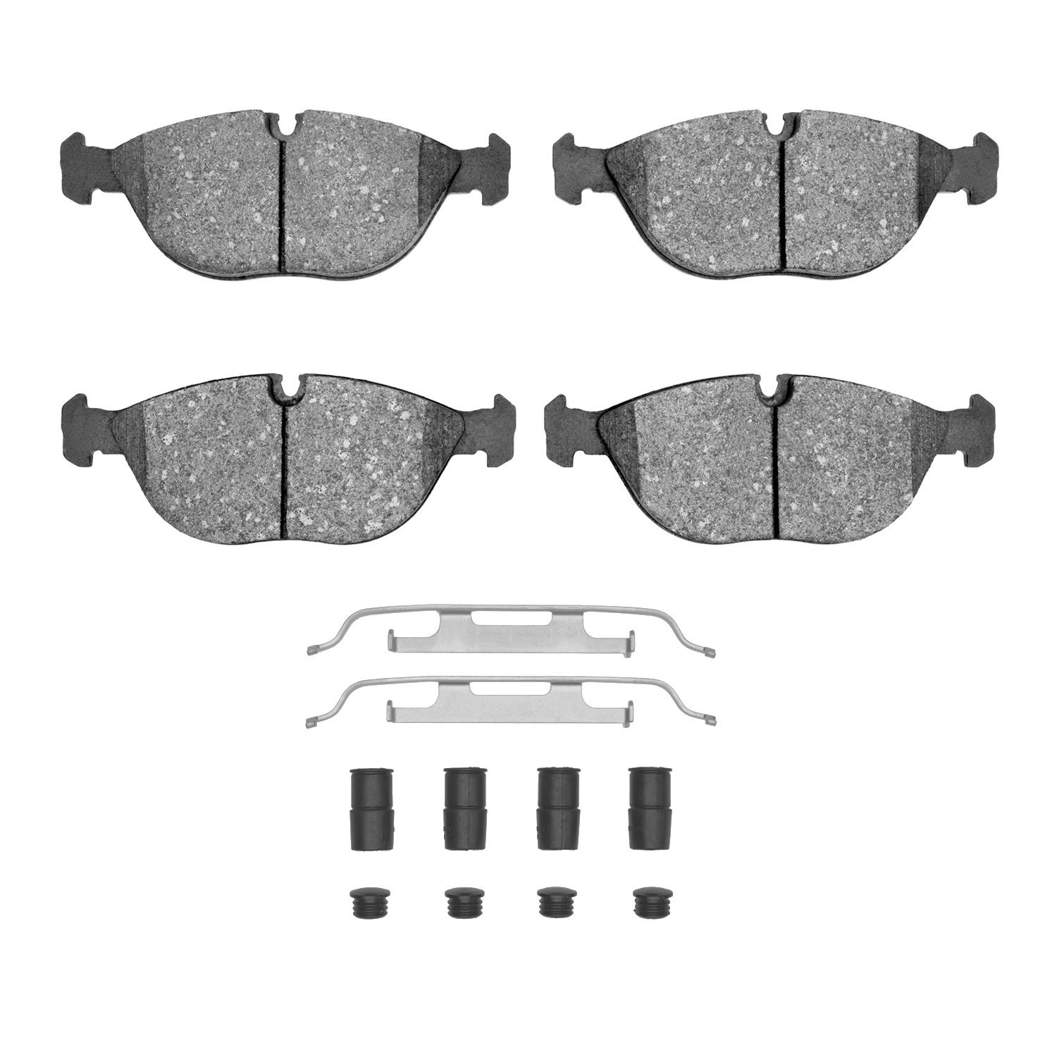 1311-0682-01 3000-Series Semi-Metallic Brake Pads & Hardware Kit, 1995-2006 Multiple Makes/Models, Position: Front