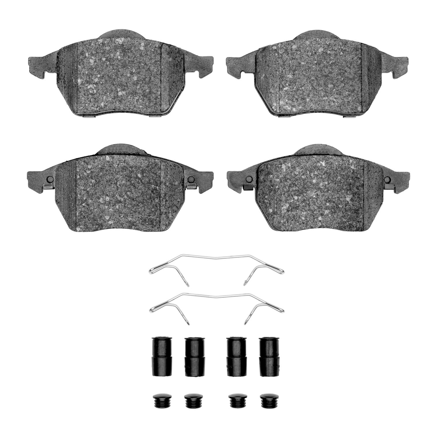 1311-0687-01 3000-Series Semi-Metallic Brake Pads & Hardware Kit, 1996-1999 Audi/Volkswagen, Position: Front