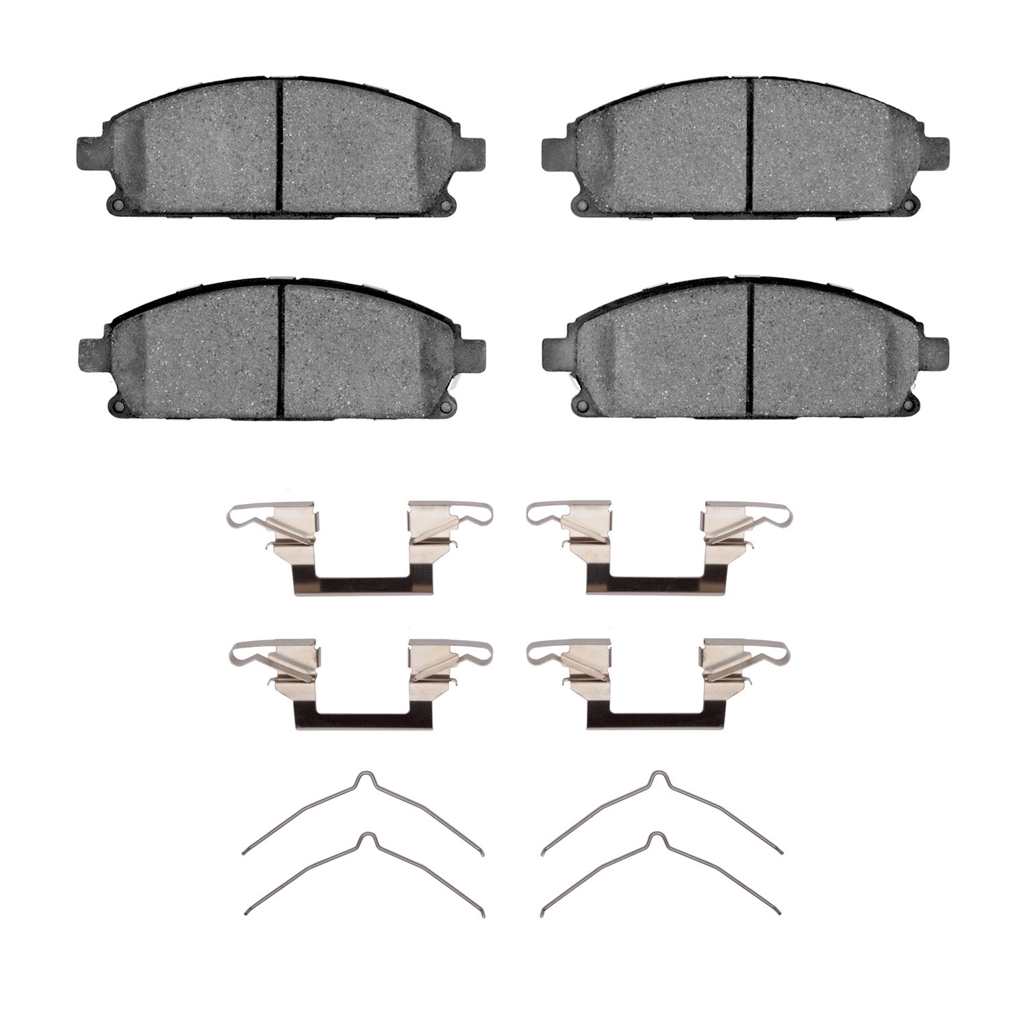 1311-0691-02 3000-Series Semi-Metallic Brake Pads & Hardware Kit, 1996-2004 Infiniti/Nissan, Position: Front