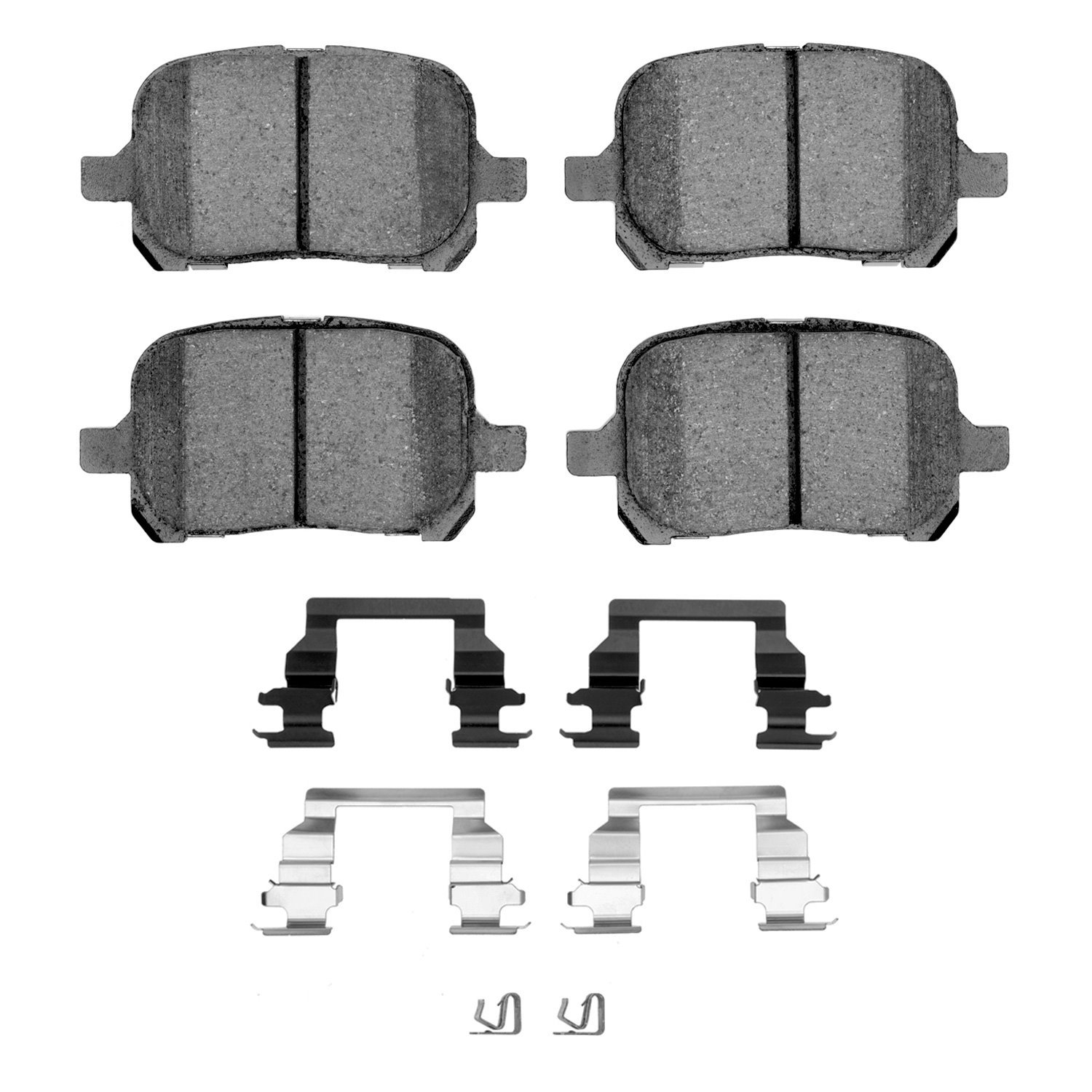 1311-0707-01 3000-Series Semi-Metallic Brake Pads & Hardware Kit, 1997-2004 Lexus/Toyota/Scion, Position: Front