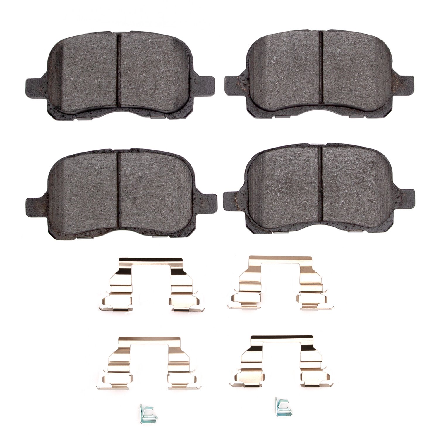 1311-0741-01 3000-Series Semi-Metallic Brake Pads & Hardware Kit, 1998-2002 Multiple Makes/Models, Position: Front