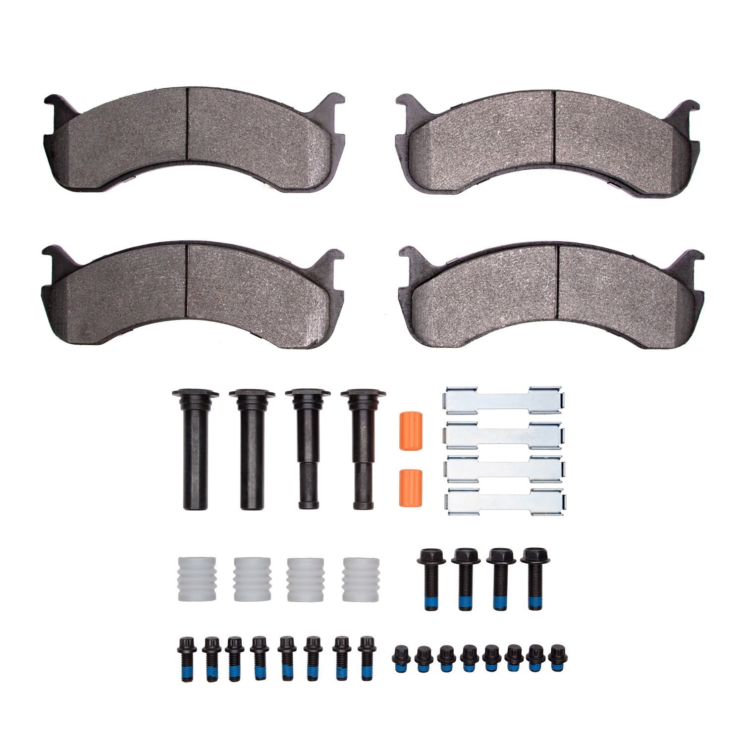 1311-0786-01 3000-Series Semi-Metallic Brake Pads & Hardware Kit, Fits Select Multiple Makes/Models, Position: Fr,Fr & Rr,Rear,R