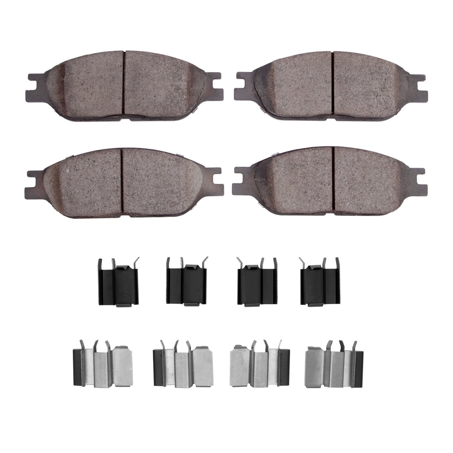 1311-0803-01 3000-Series Semi-Metallic Brake Pads & Hardware Kit, 1999-2003 Ford/Lincoln/Mercury/Mazda, Position: Front