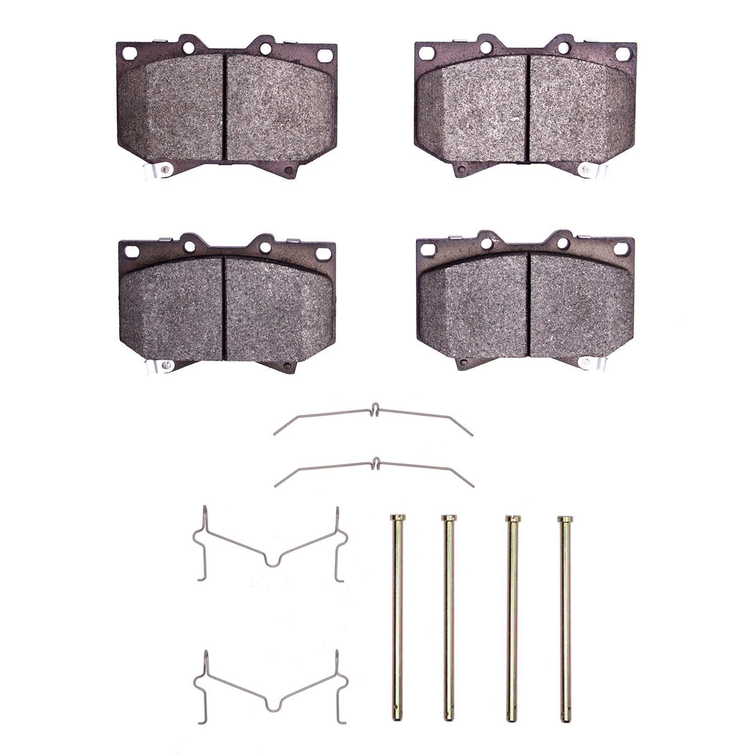 1311-0812-01 3000-Series Semi-Metallic Brake Pads & Hardware Kit, 2000-2002 Lexus/Toyota/Scion, Position: Front