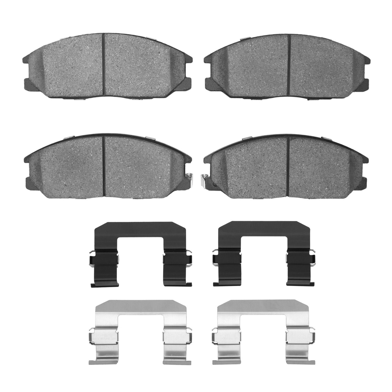 1311-0864-01 3000-Series Semi-Metallic Brake Pads & Hardware Kit, 2001-2009 Kia/Hyundai/Genesis, Position: Front