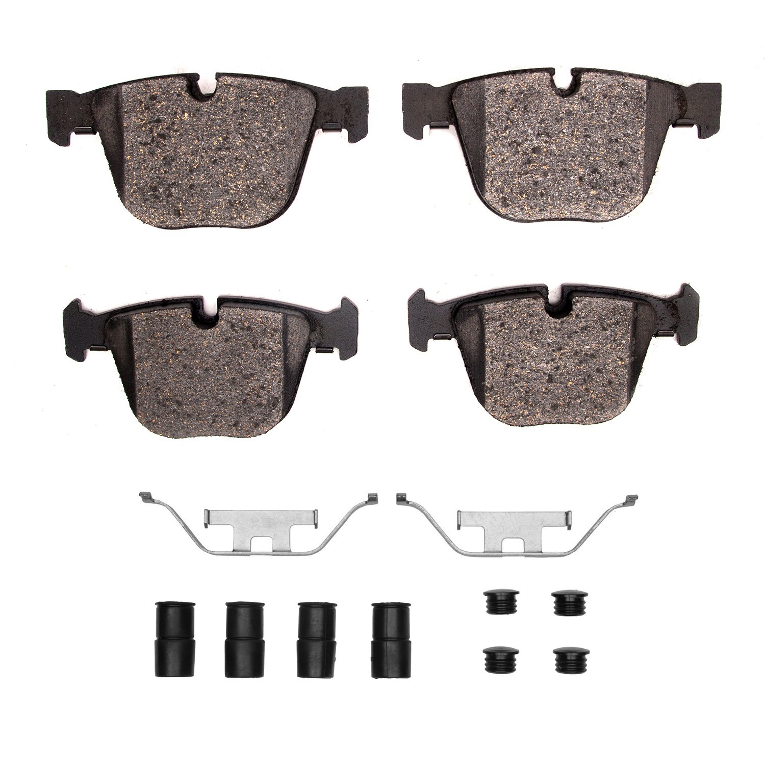 1311-0919-01 3000-Series Semi-Metallic Brake Pads & Hardware Kit, 2002-2013 Multiple Makes/Models, Position: Rear