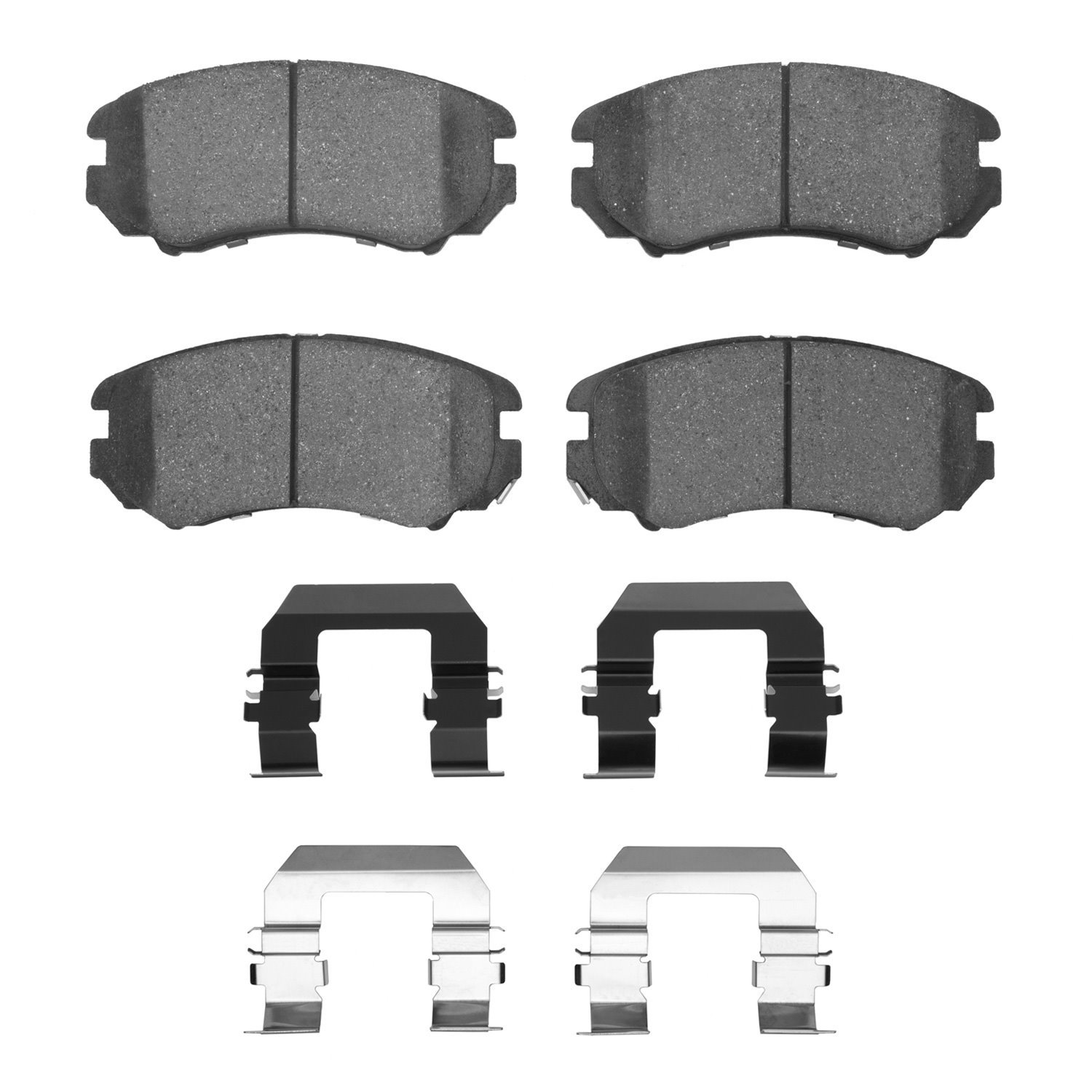 1311-0924-01 3000-Series Semi-Metallic Brake Pads & Hardware Kit, 2002-2013 Kia/Hyundai/Genesis, Position: Front