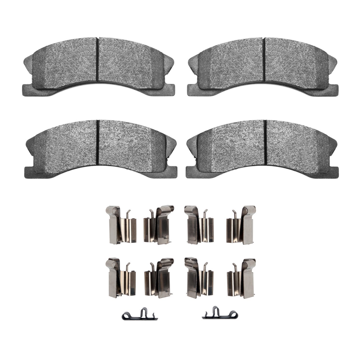 1311-0945-01 3000-Series Semi-Metallic Brake Pads & Hardware Kit, 1999-2004 Mopar, Position: Front