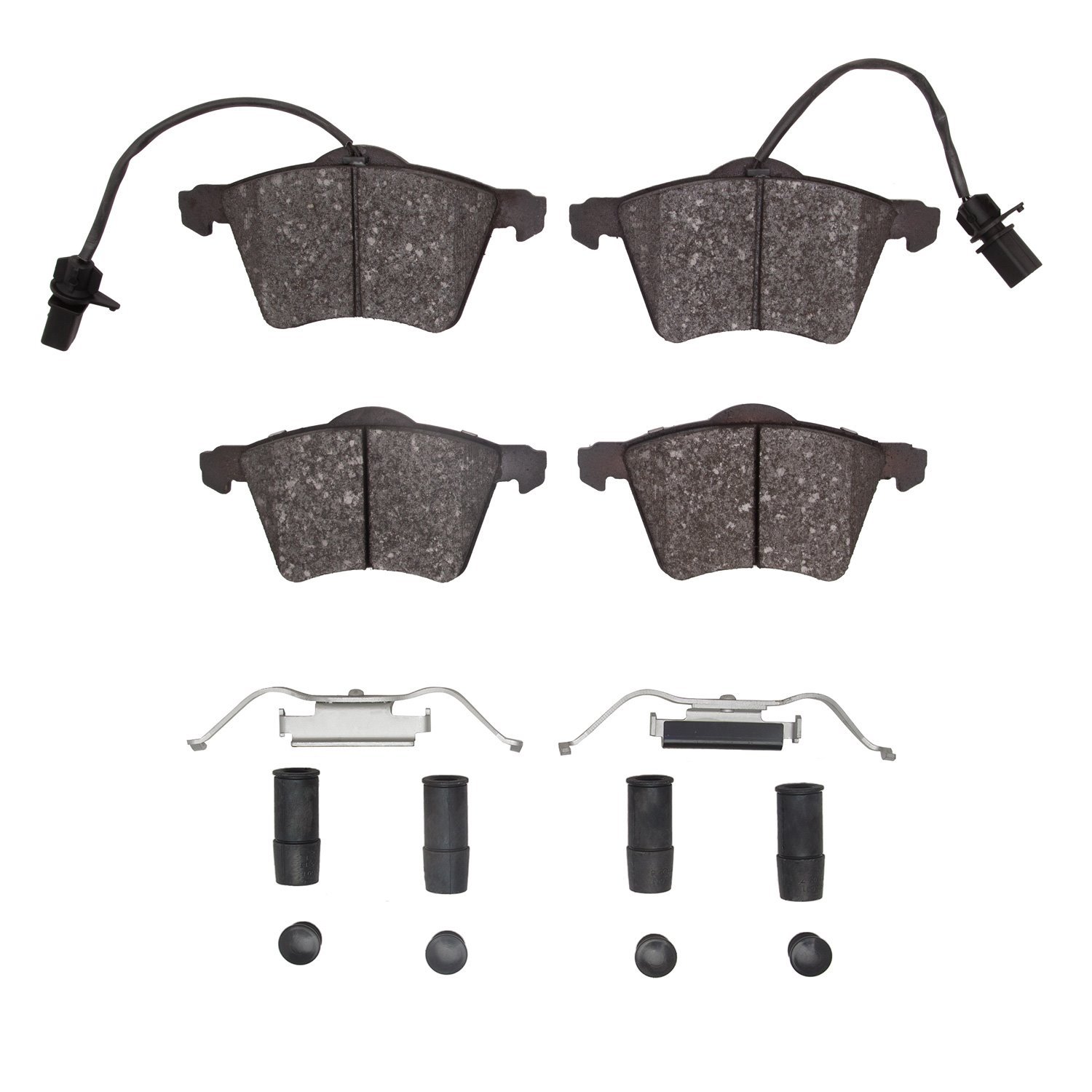 1311-0982-01 3000-Series Semi-Metallic Brake Pads & Hardware Kit, 2001-2003 Audi/Volkswagen, Position: Front