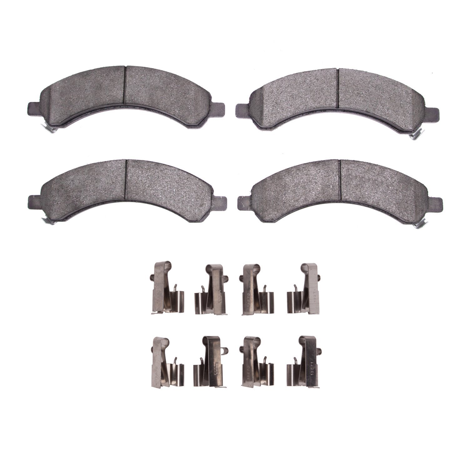 1311-0989-01 3000-Series Semi-Metallic Brake Pads & Hardware Kit, 2003-2008 GM, Position: Rear