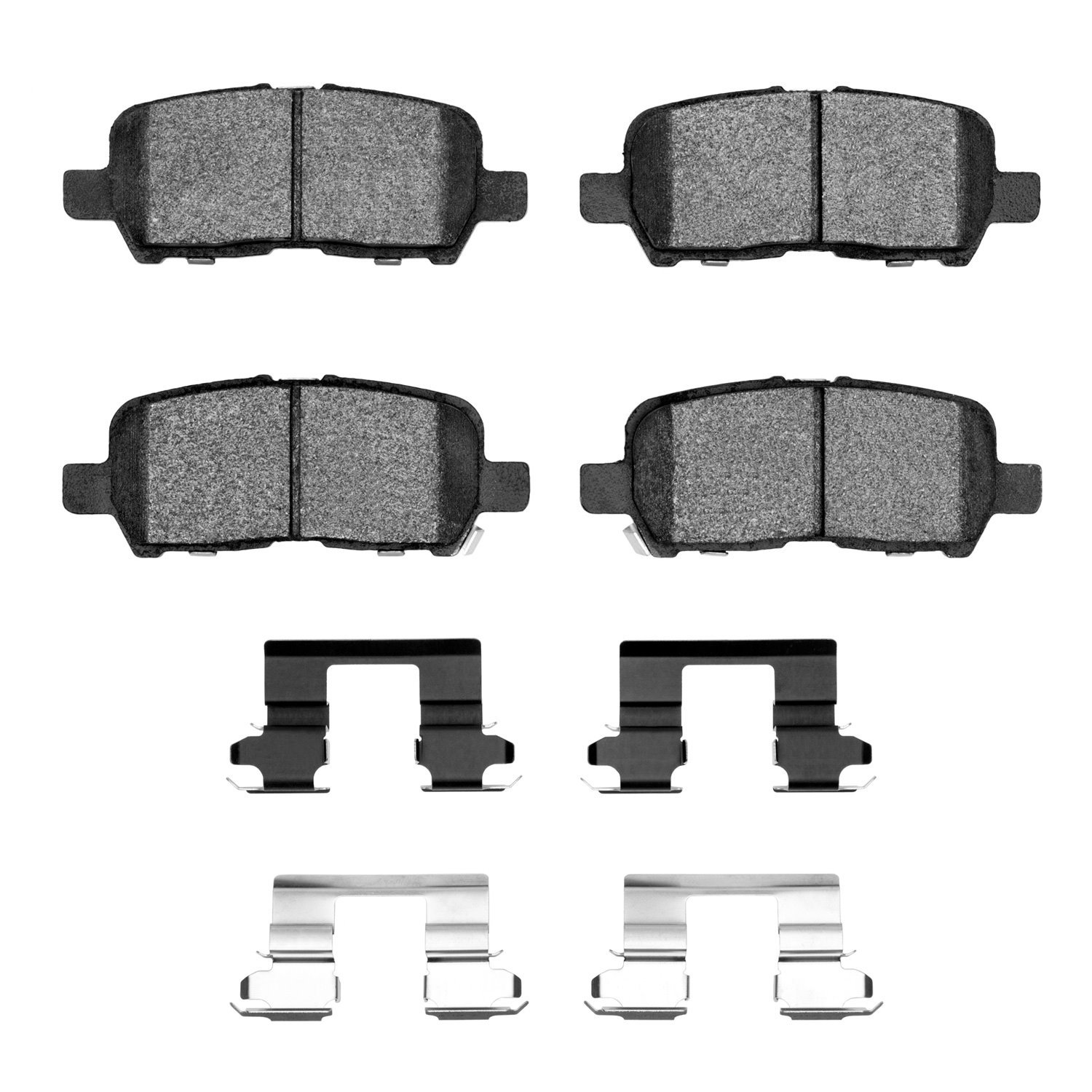 1311-0999-01 3000-Series Semi-Metallic Brake Pads & Hardware Kit, 2004-2016 GM, Position: Rear