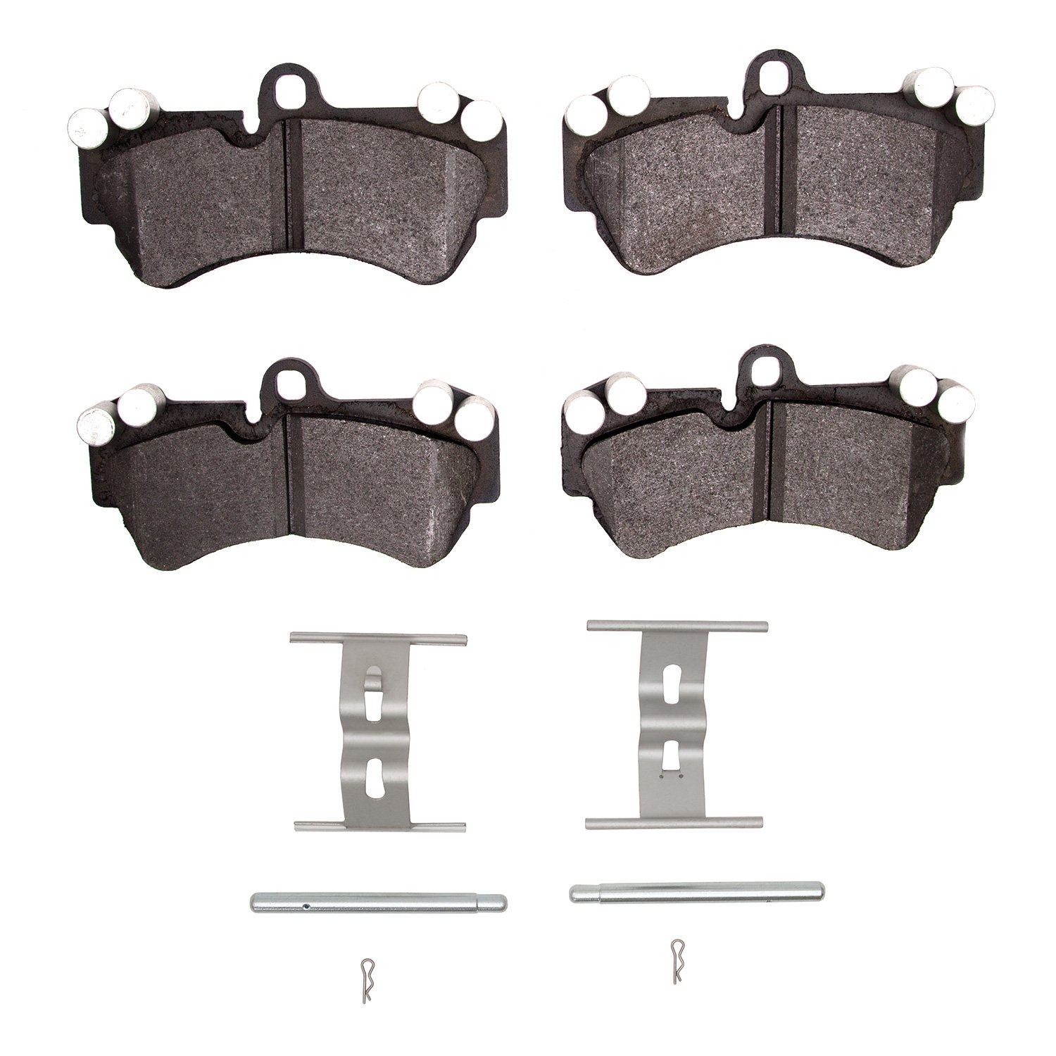 1311-1007-02 3000-Series Semi-Metallic Brake Pads & Hardware Kit, 2003-2018 Multiple Makes/Models, Position: Front