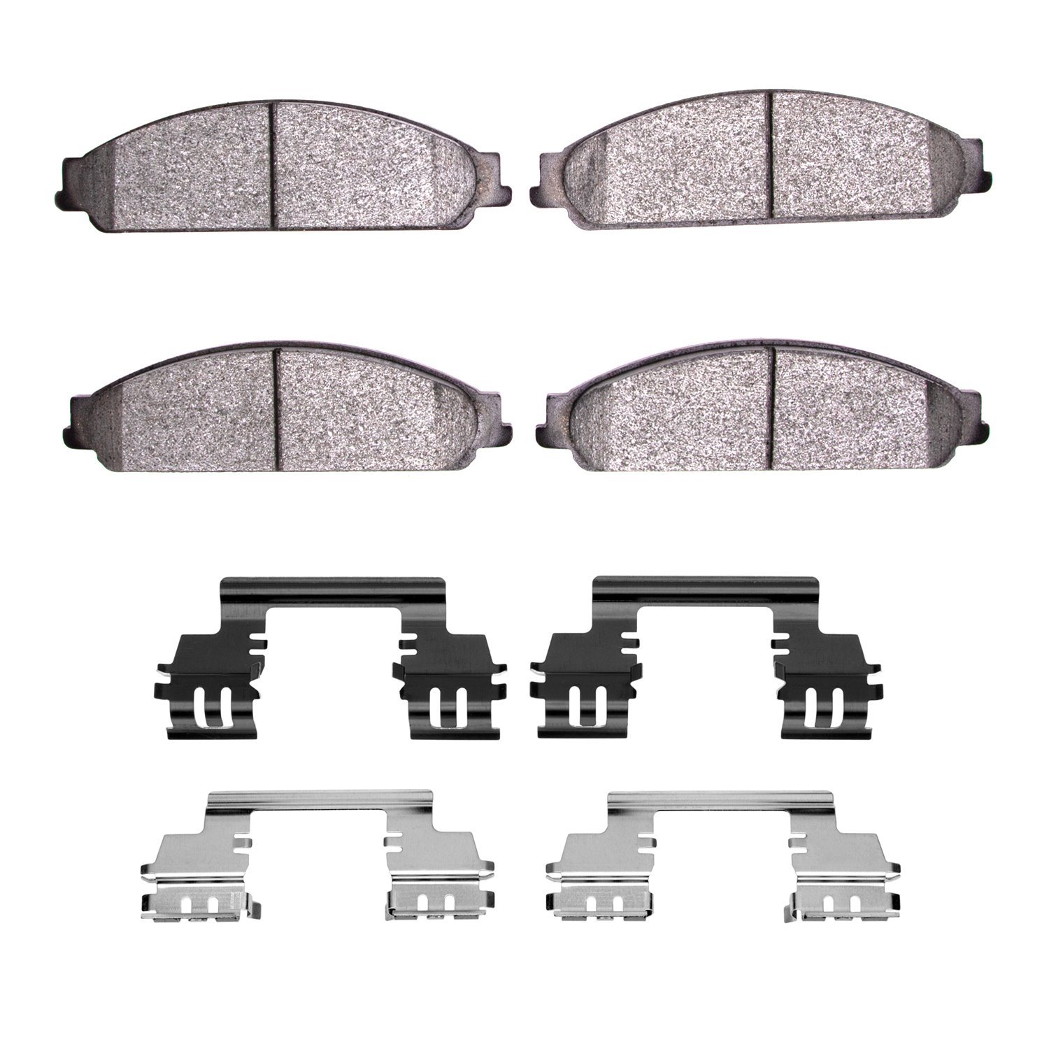 1311-1070-01 3000-Series Semi-Metallic Brake Pads & Hardware Kit, 2008-2009 Ford/Lincoln/Mercury/Mazda, Position: Front