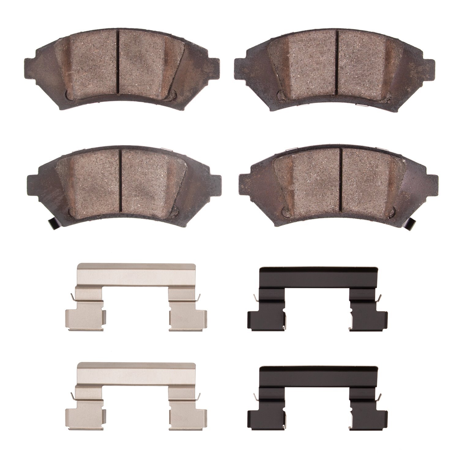 1311-1076-01 3000-Series Semi-Metallic Brake Pads & Hardware Kit, 2005-2005 GM, Position: Front