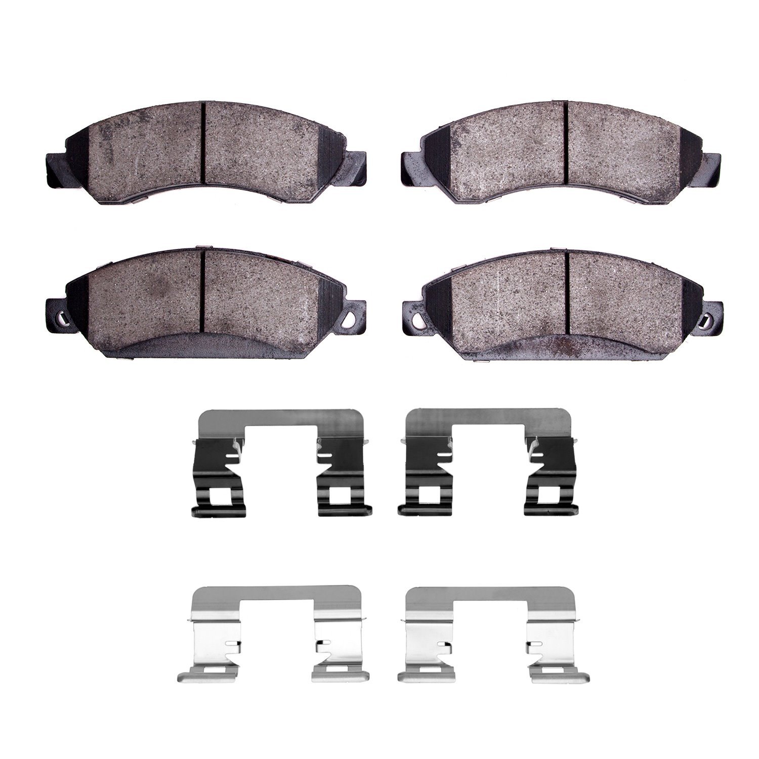 1311-1092-01 3000-Series Semi-Metallic Brake Pads & Hardware Kit, 2005-2008 GM, Position: Front