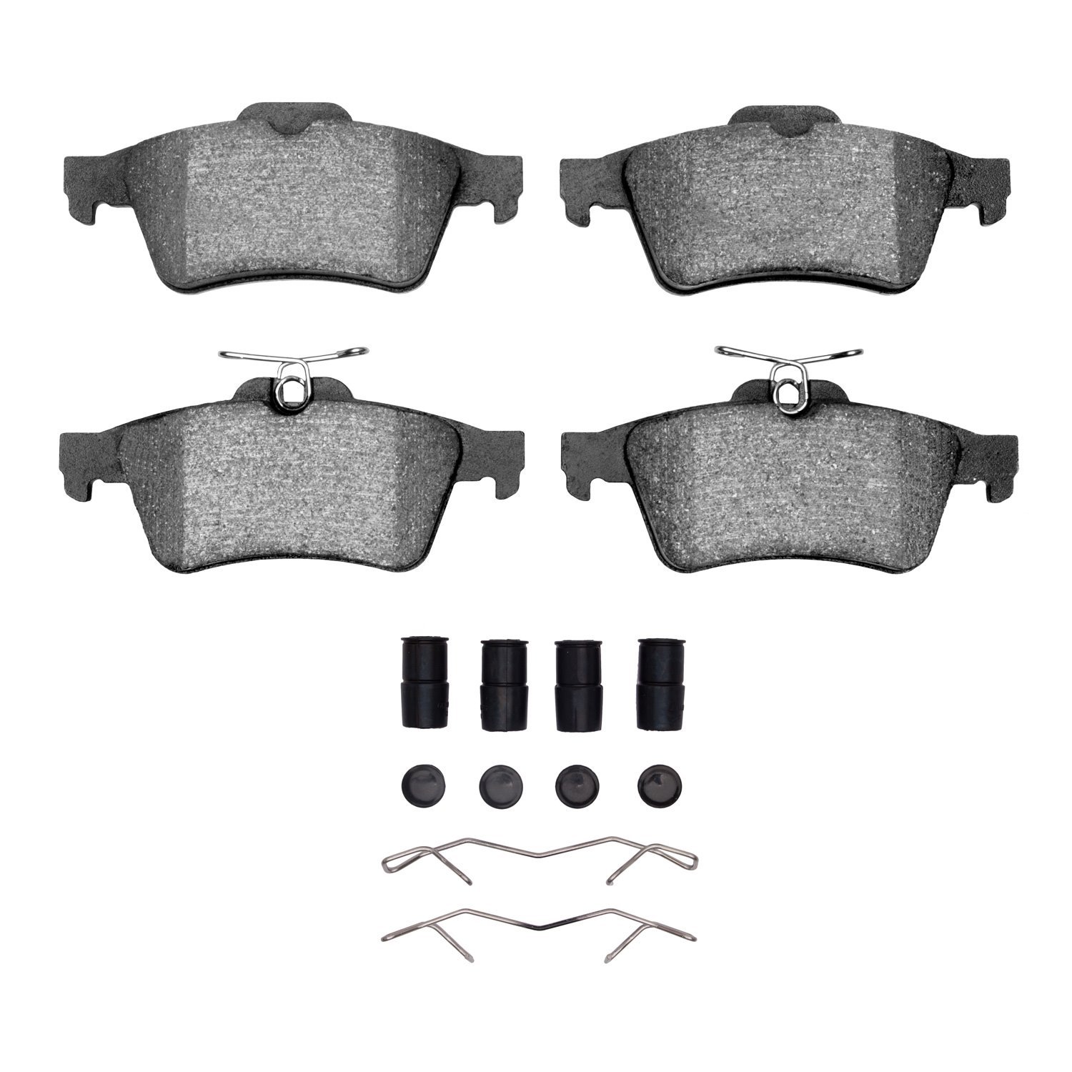 1311-1095-01 3000-Series Semi-Metallic Brake Pads & Hardware Kit, Fits Select Multiple Makes/Models, Position: Rear