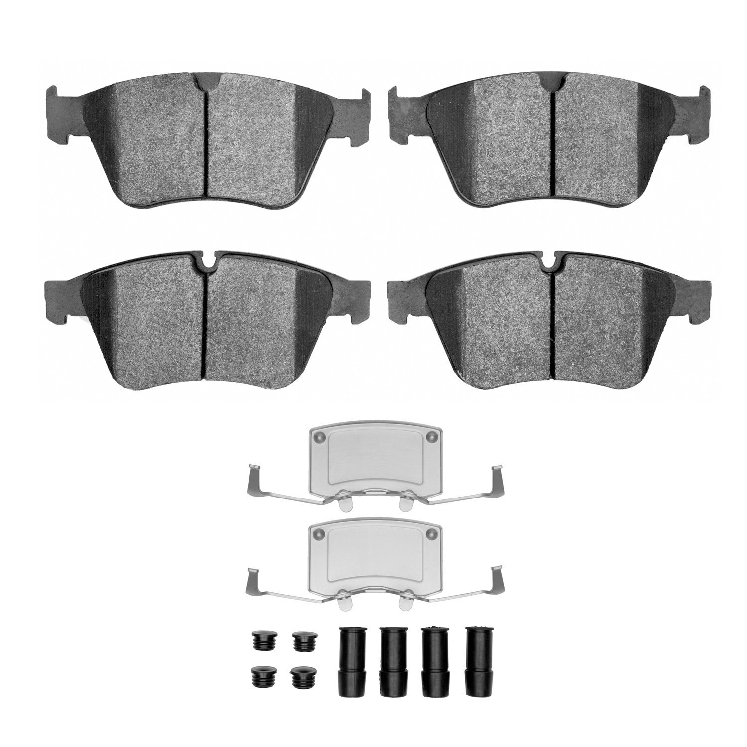 1311-1271-01 3000-Series Semi-Metallic Brake Pads & Hardware Kit, 2007-2011 Mercedes-Benz, Position: Front