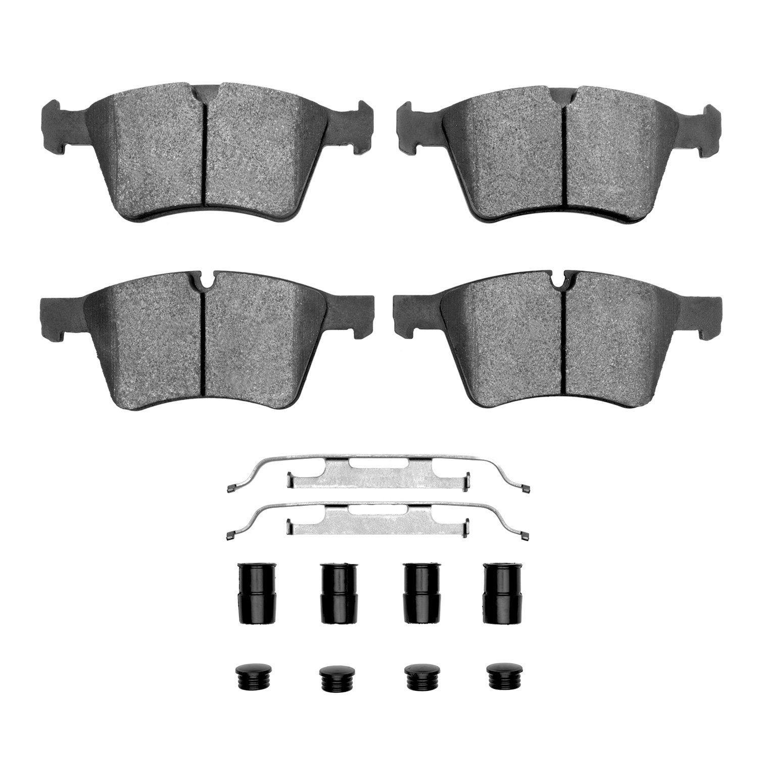 1311-1272-01 3000-Series Semi-Metallic Brake Pads & Hardware Kit, 2007-2009 Mercedes-Benz, Position: Front