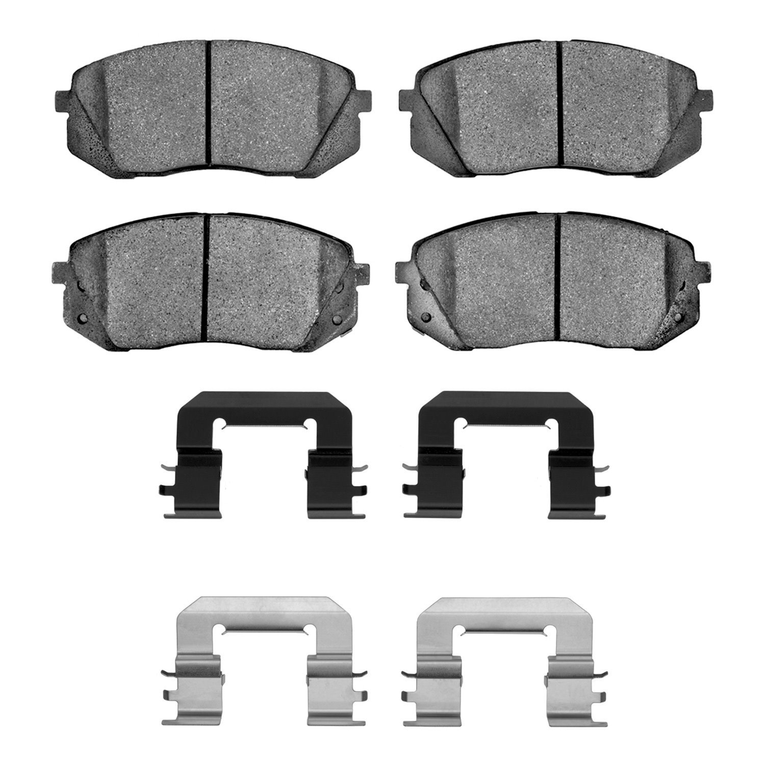 1311-1295-04 3000-Series Semi-Metallic Brake Pads & Hardware Kit, 2011-2012 Kia/Hyundai/Genesis, Position: Front