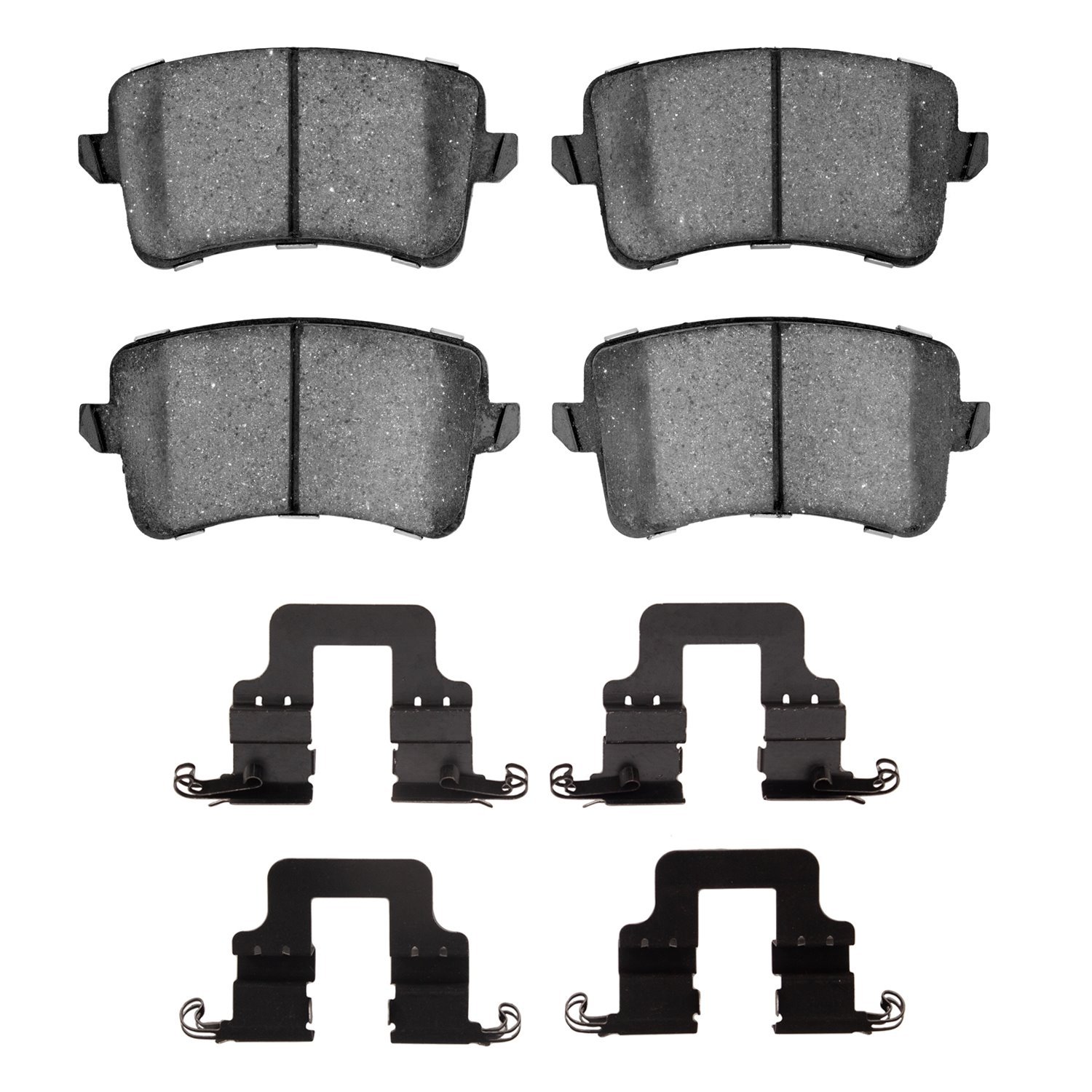 1311-1386-01 3000-Series Semi-Metallic Brake Pads & Hardware Kit, 2008-2017 Audi/Volkswagen, Position: Rear