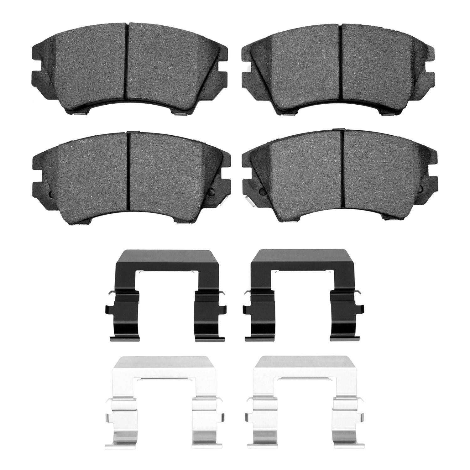 1311-1404-01 3000-Series Semi-Metallic Brake Pads & Hardware Kit, 2010-2017 GM, Position: Front