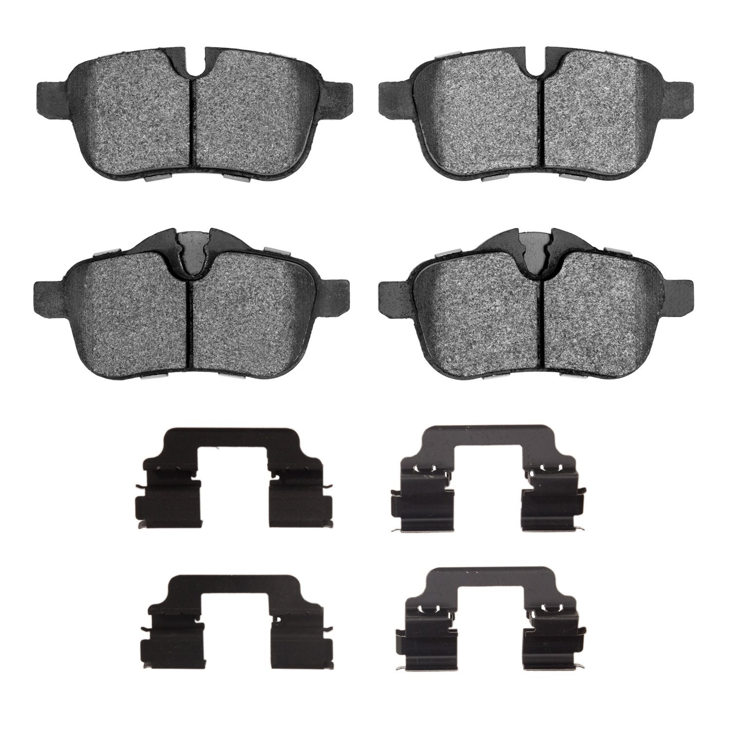 1311-1433-01 3000-Series Semi-Metallic Brake Pads & Hardware Kit, Fits Select BMW, Position: Rear