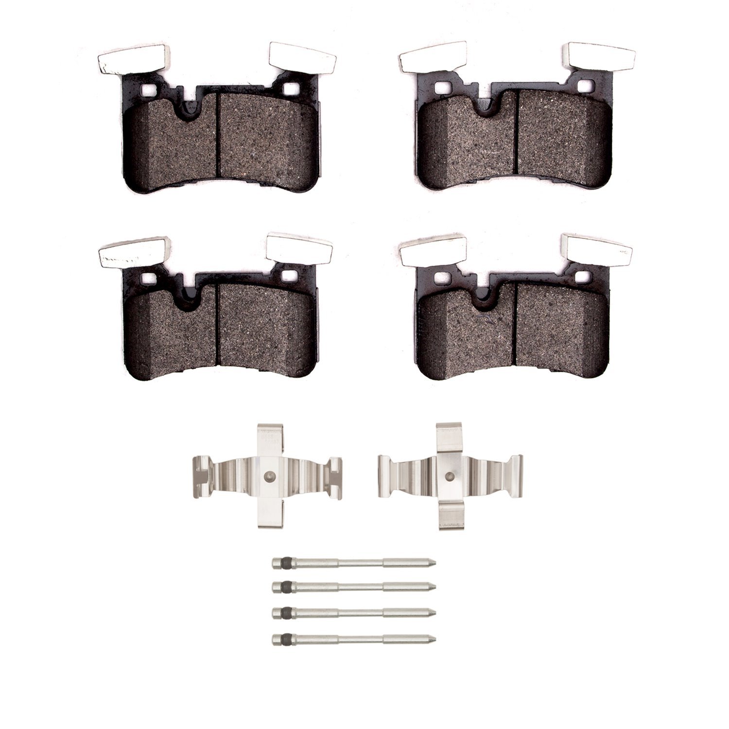 1311-1450-01 3000-Series Semi-Metallic Brake Pads & Hardware Kit, 2010-2018 Mercedes-Benz, Position: Rear