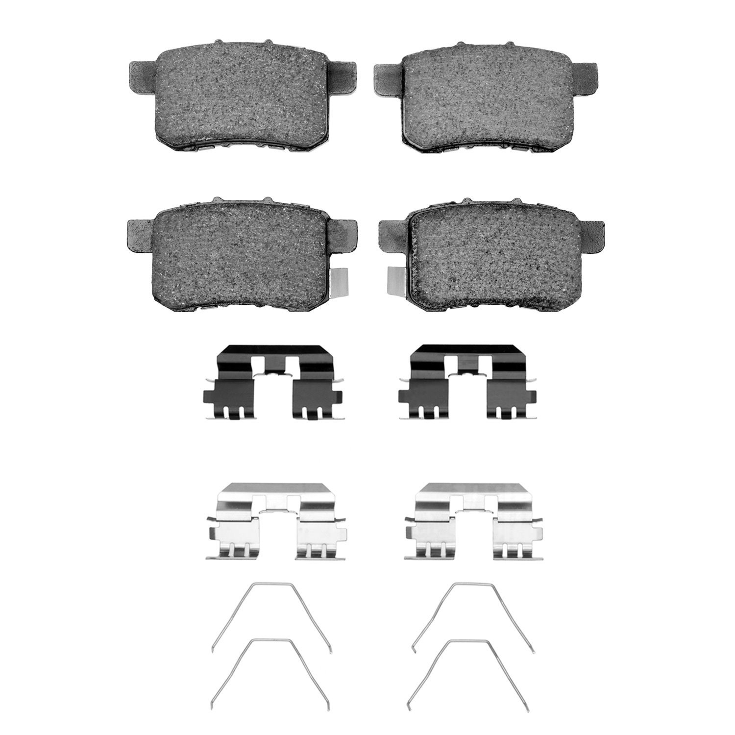1311-1451-01 3000-Series Semi-Metallic Brake Pads & Hardware Kit, 2008-2017 Acura/Honda, Position: Rear