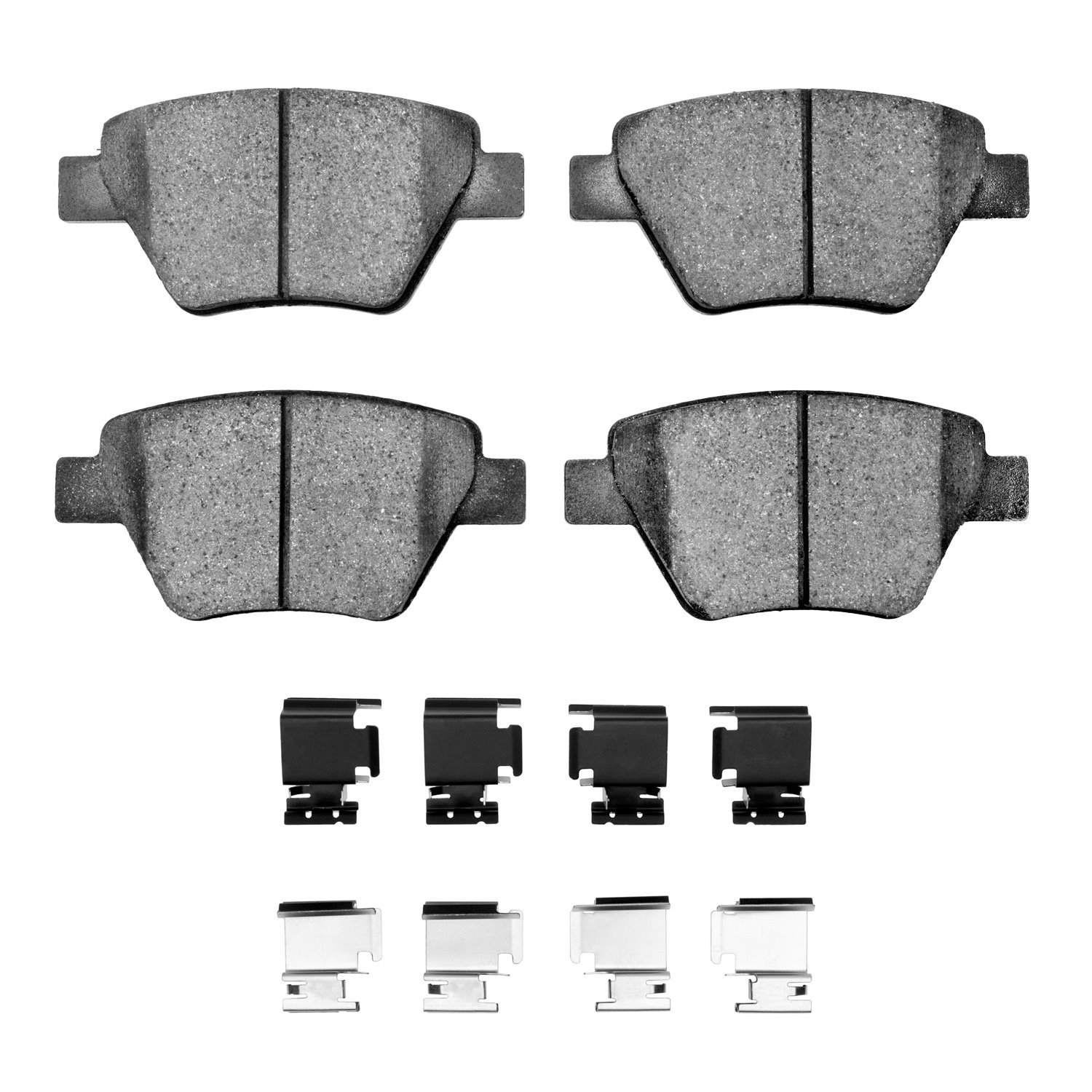 1311-1456-01 3000-Series Semi-Metallic Brake Pads & Hardware Kit, 2005-2016 Audi/Volkswagen, Position: Rear