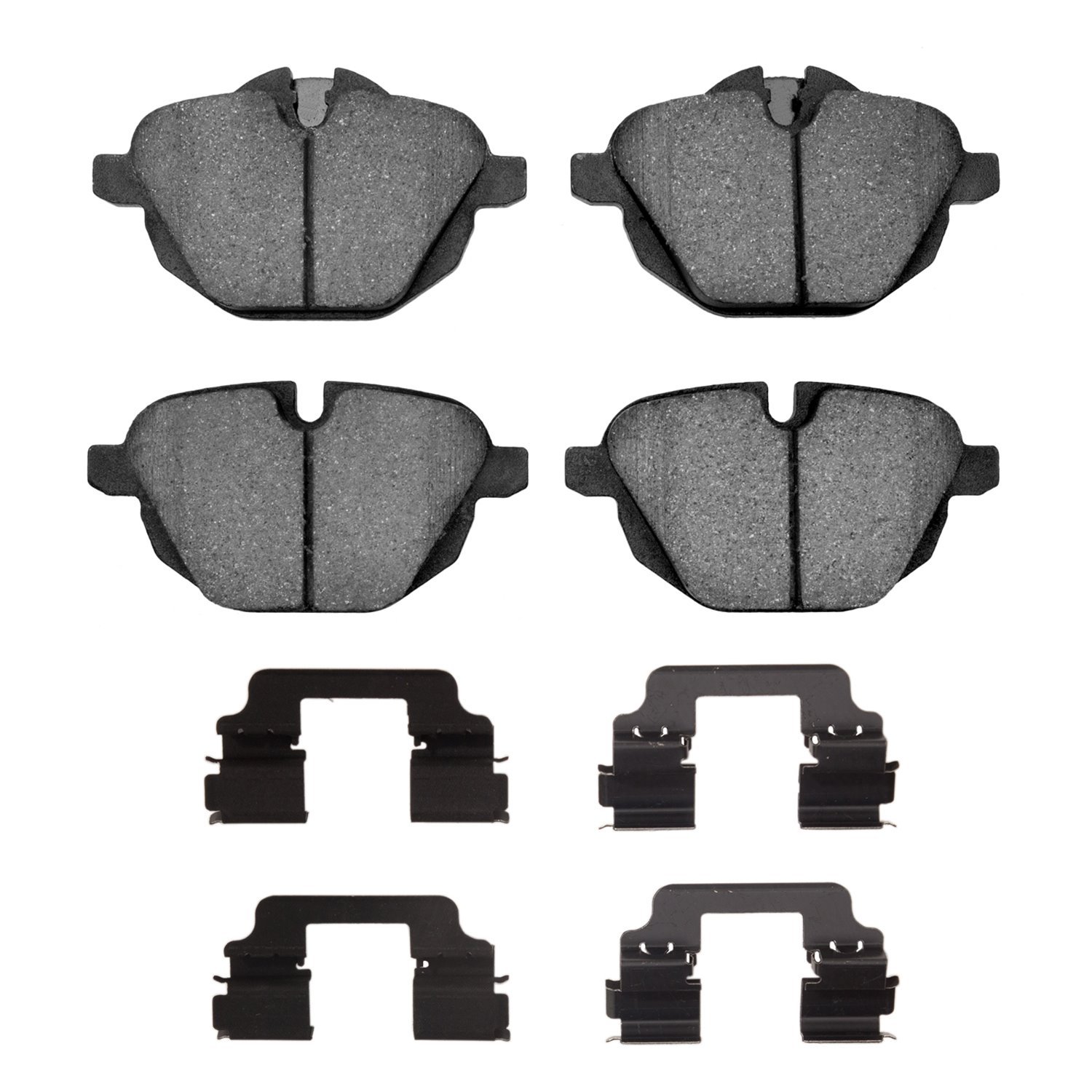 1311-1473-01 3000-Series Semi-Metallic Brake Pads & Hardware Kit, Fits Select BMW, Position: Rear