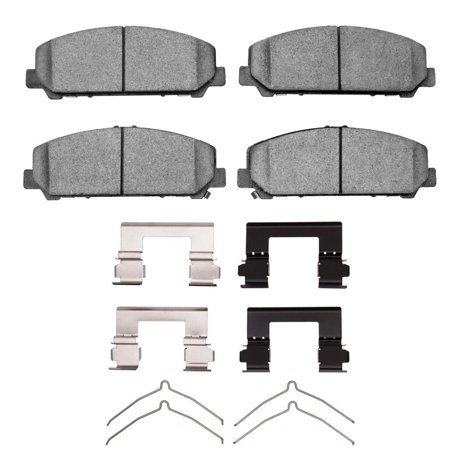 3000-Series Semi-Metallic Brake Pads & Hardware Kit, Fits