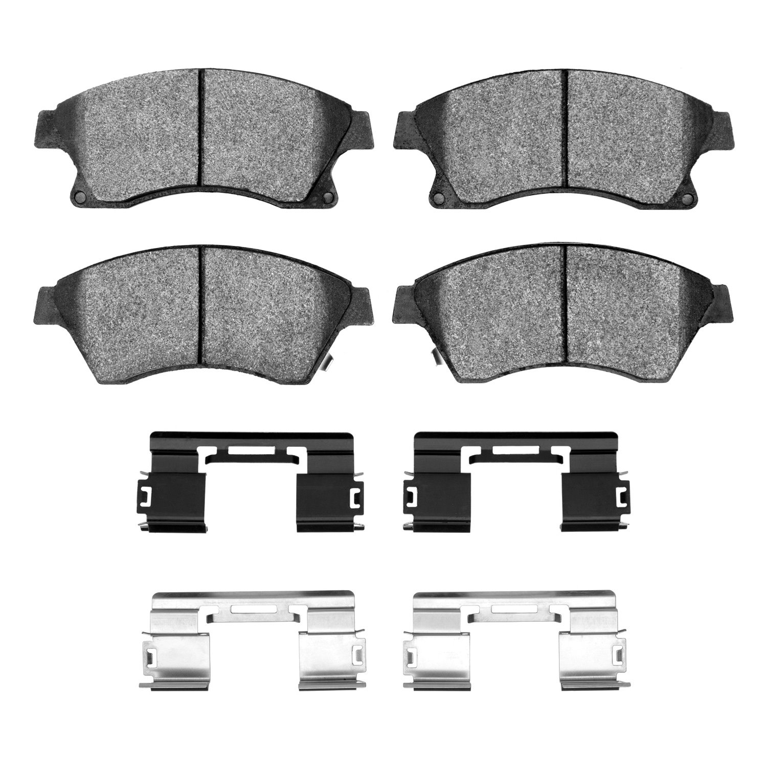 1311-1522-01 3000-Series Semi-Metallic Brake Pads & Hardware Kit, 2011-2017 GM, Position: Front