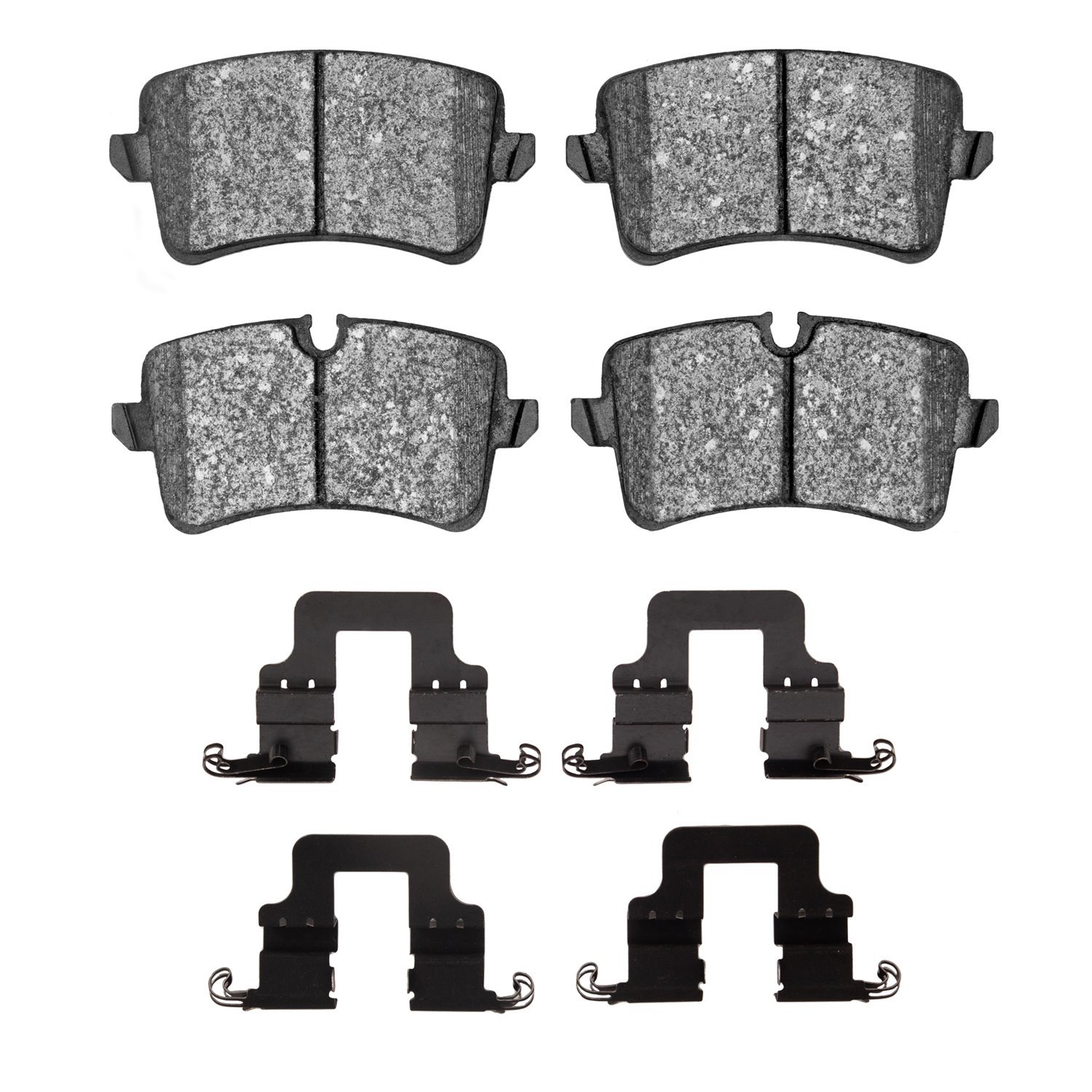 1311-1547-11 3000-Series Semi-Metallic Brake Pads & Hardware Kit, 2012-2013 Audi/Volkswagen, Position: Rear