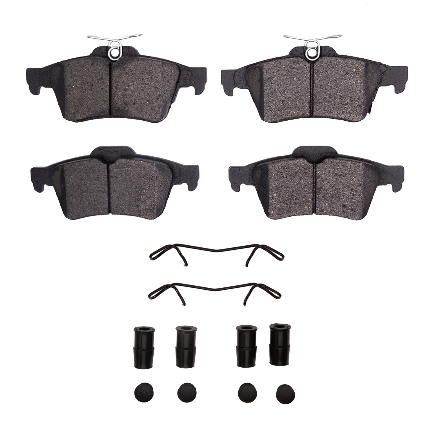 1311-1564-01 3000-Series Semi-Metallic Brake Pads & Hardware Kit, 2016-2018 Ford/Lincoln/Mercury/Mazda, Position: Rear