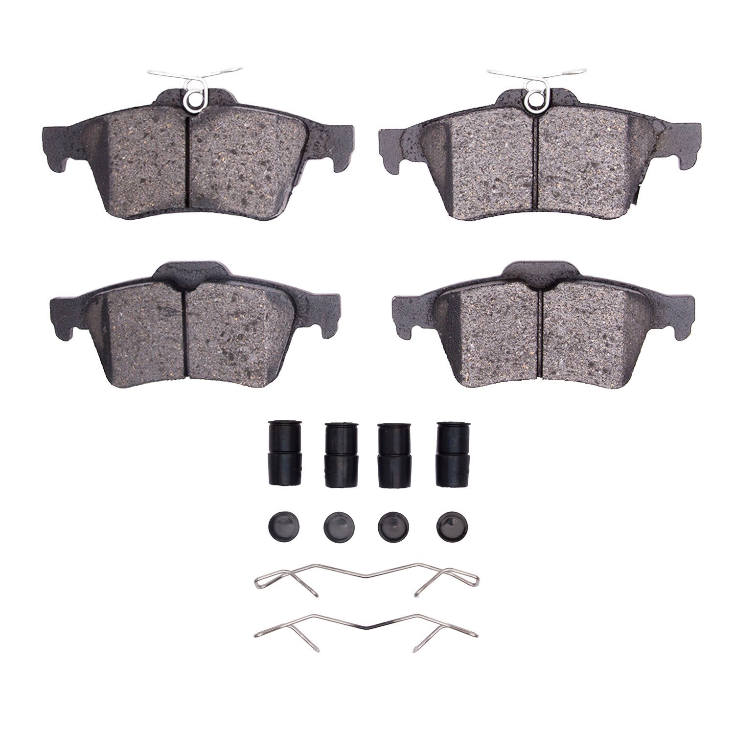 1311-1564-11 3000-Series Semi-Metallic Brake Pads & Hardware Kit, Fits Select Ford/Lincoln/Mercury/Mazda, Position: Rear