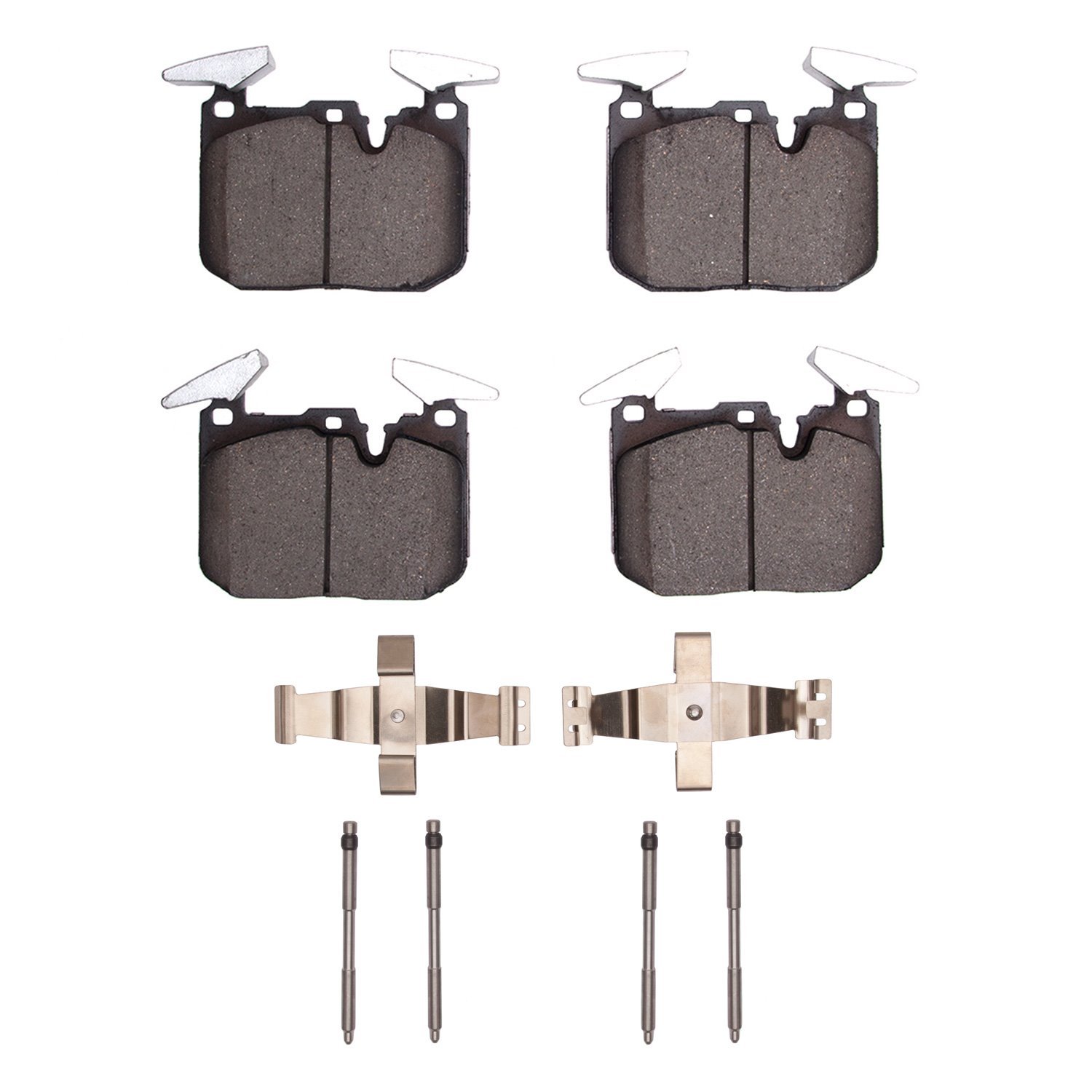 1311-1609-11 3000-Series Semi-Metallic Brake Pads & Hardware Kit, 2014-2020 BMW, Position: Front