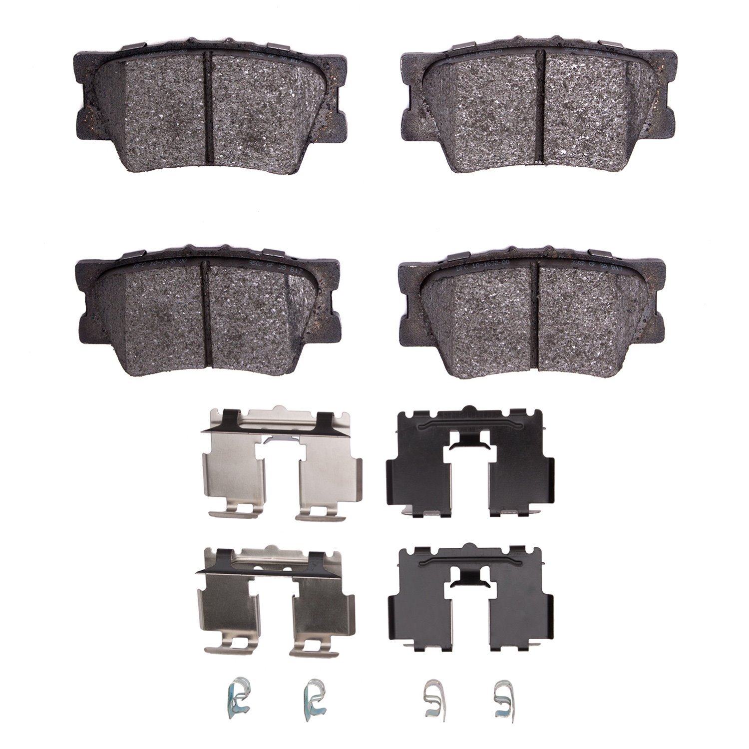 1311-1632-02 3000-Series Semi-Metallic Brake Pads & Hardware Kit, Fits Select Multiple Makes/Models, Position: Rear