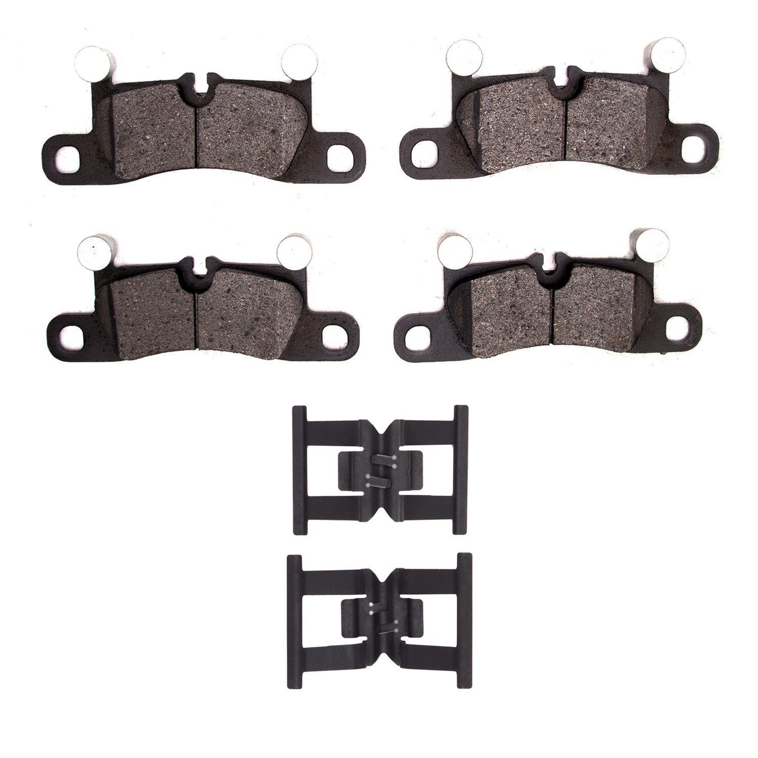 1311-1655-01 3000-Series Semi-Metallic Brake Pads & Hardware Kit, Fits Select Porsche, Position: Rear
