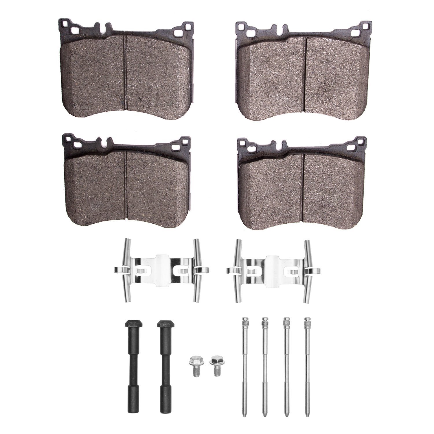 1311-1688-01 3000-Series Semi-Metallic Brake Pads & Hardware Kit, Fits Select Mercedes-Benz, Position: Front