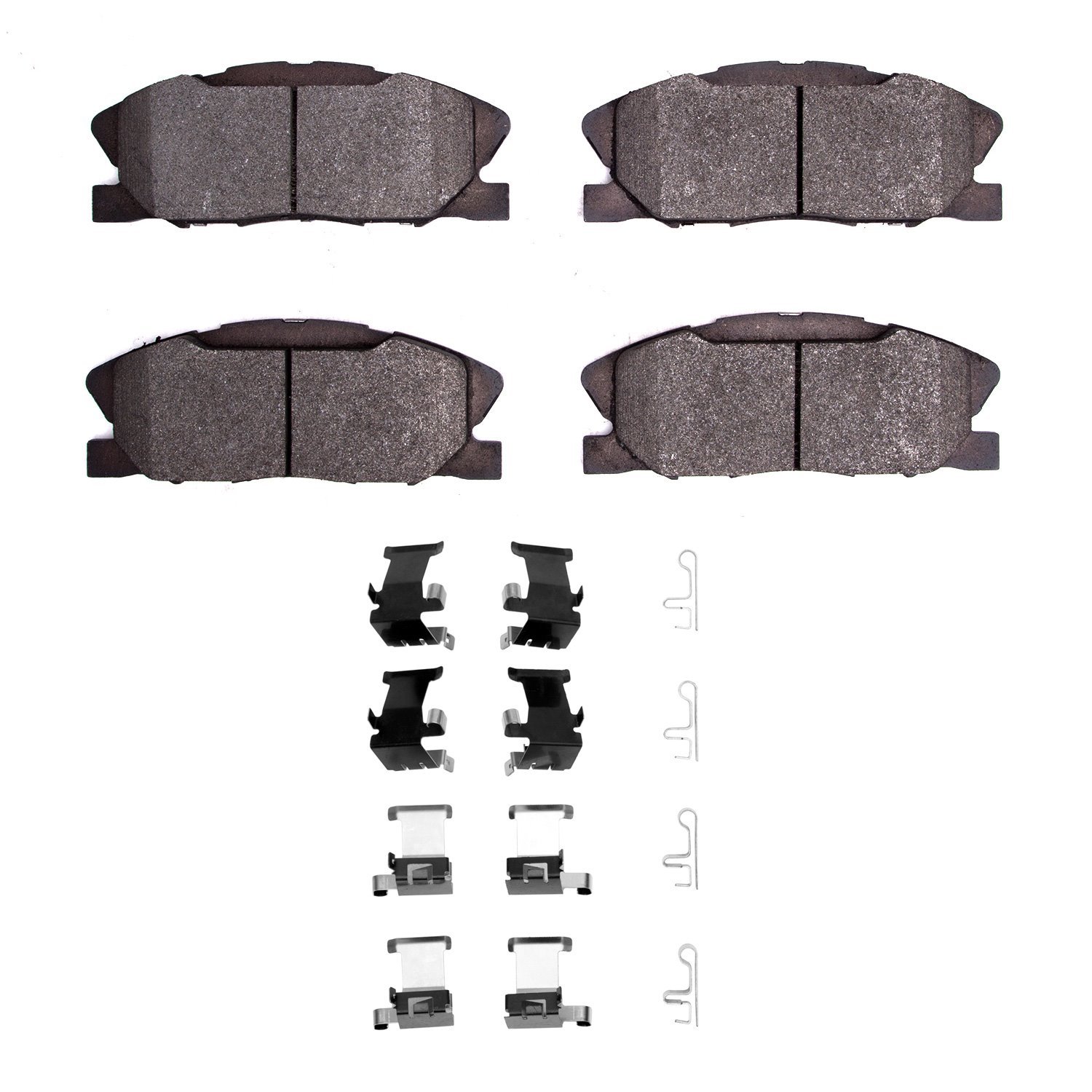 1311-1767-01 3000-Series Semi-Metallic Brake Pads & Hardware Kit, Fits Select Mopar, Position: Front