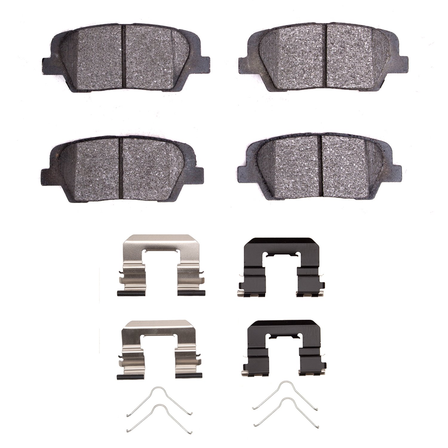 1311-1816-02 3000-Series Semi-Metallic Brake Pads & Hardware Kit, 2011-2017 Kia/Hyundai/Genesis, Position: Rear