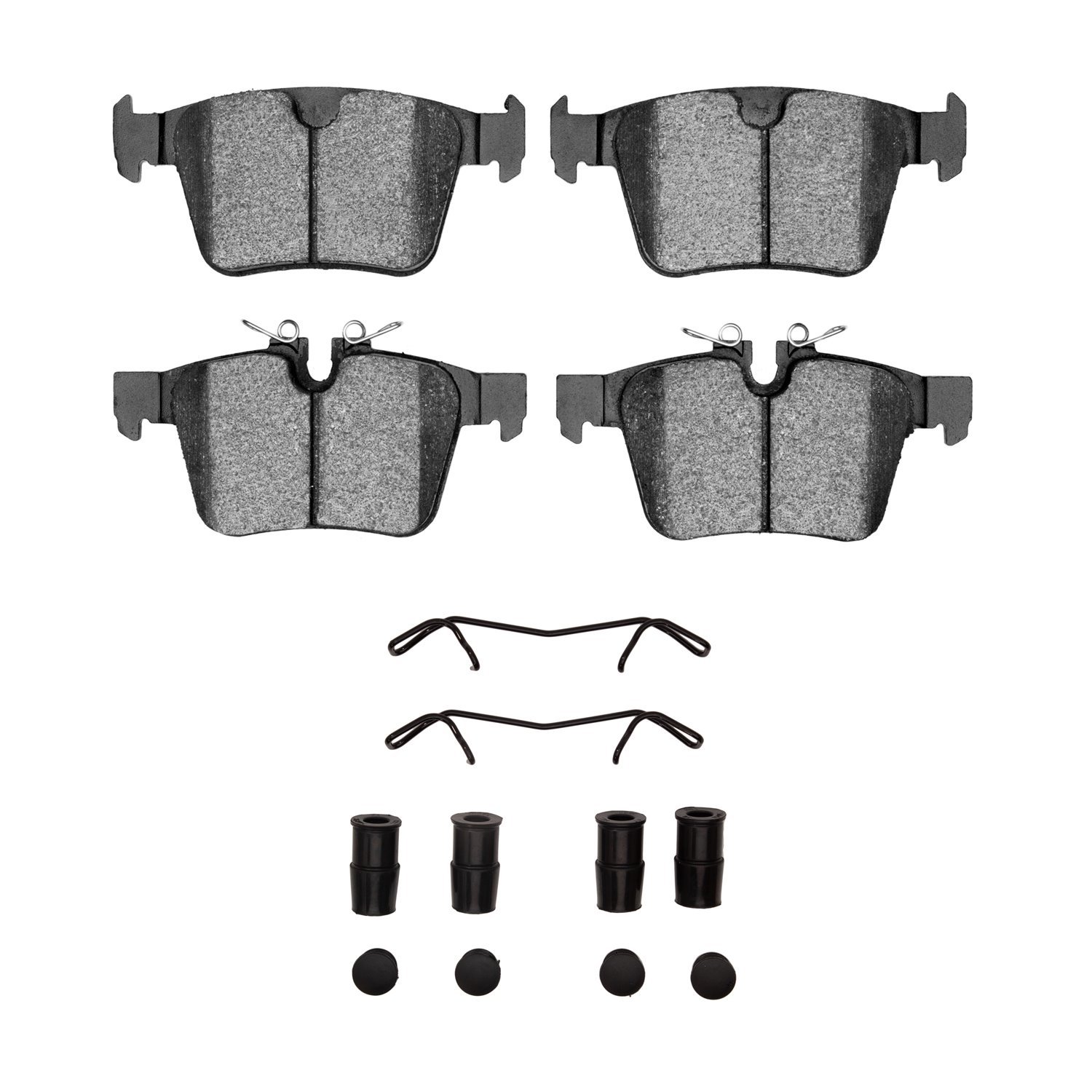 1311-1821-01 3000-Series Semi-Metallic Brake Pads & Hardware Kit, Fits Select Multiple Makes/Models, Position: Rear