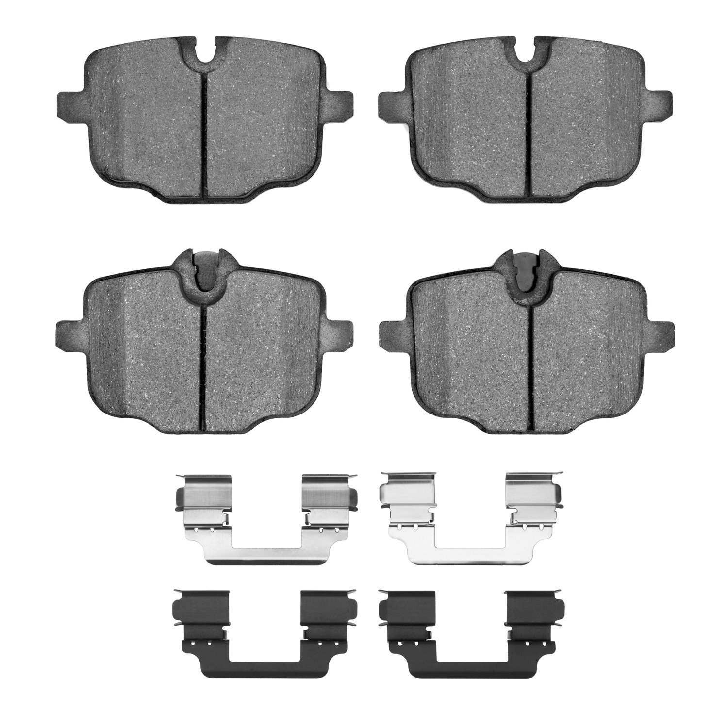 1311-1850-01 3000-Series Semi-Metallic Brake Pads & Hardware Kit, Fits Select BMW, Position: Rear