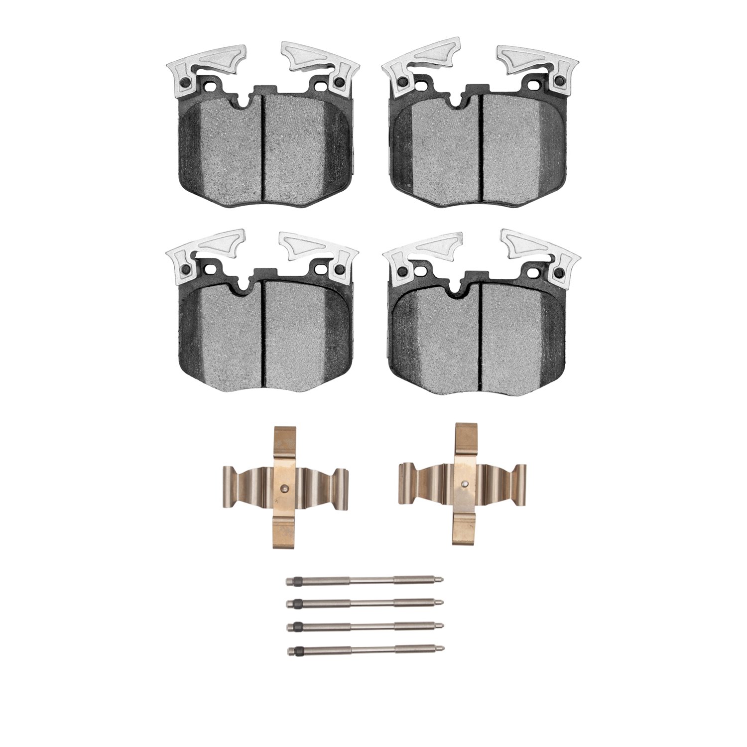 1311-1867-01 3000-Series Semi-Metallic Brake Pads & Hardware Kit, Fits Select Multiple Makes/Models, Position: Front