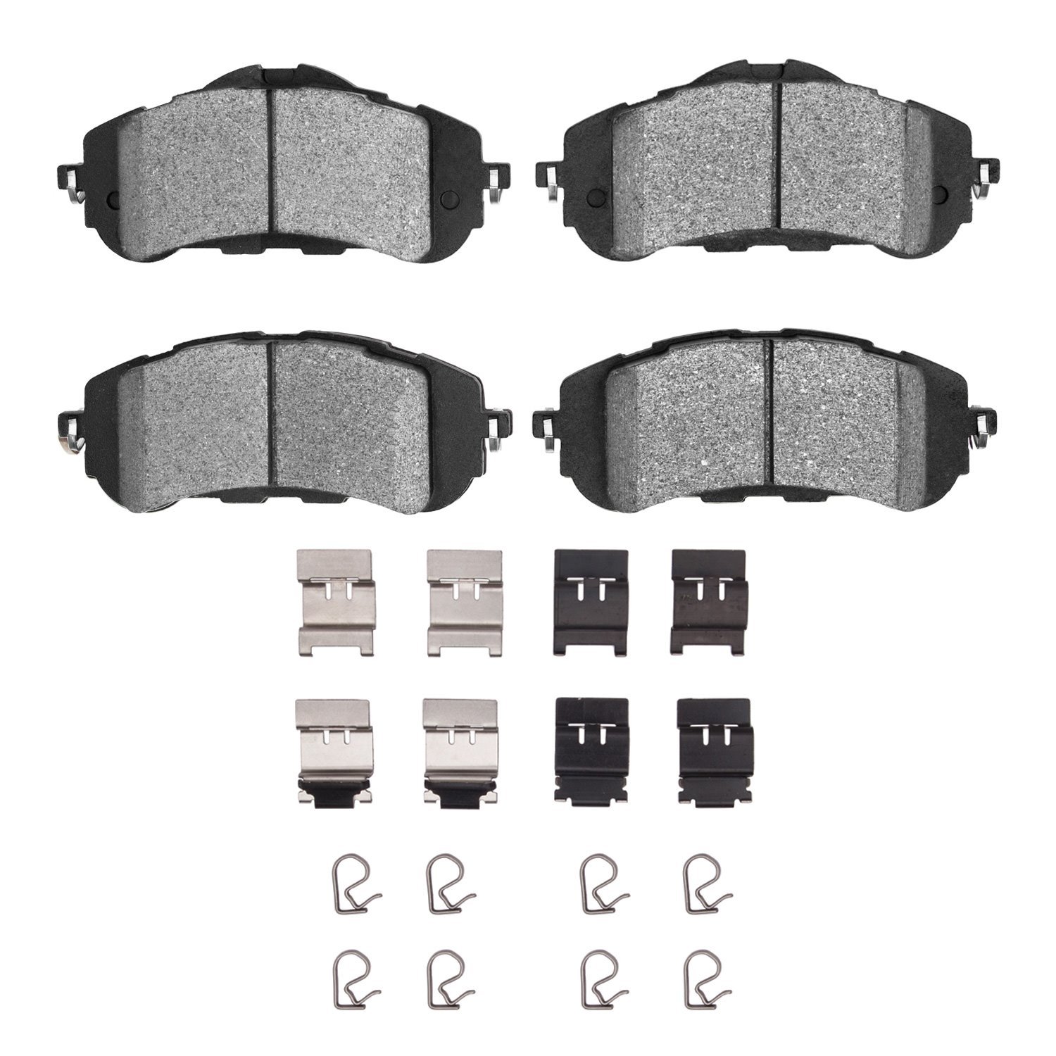 1311-1889-01 3000-Series Semi-Metallic Brake Pads & Hardware Kit, 2016-2017 Peugeot, Position: Front