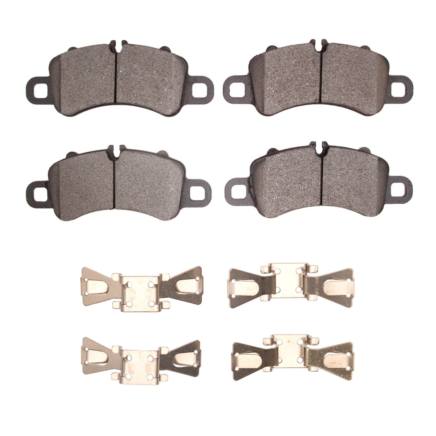 1311-1905-01 3000-Series Semi-Metallic Brake Pads & Hardware Kit, Fits Select Porsche, Position: Front